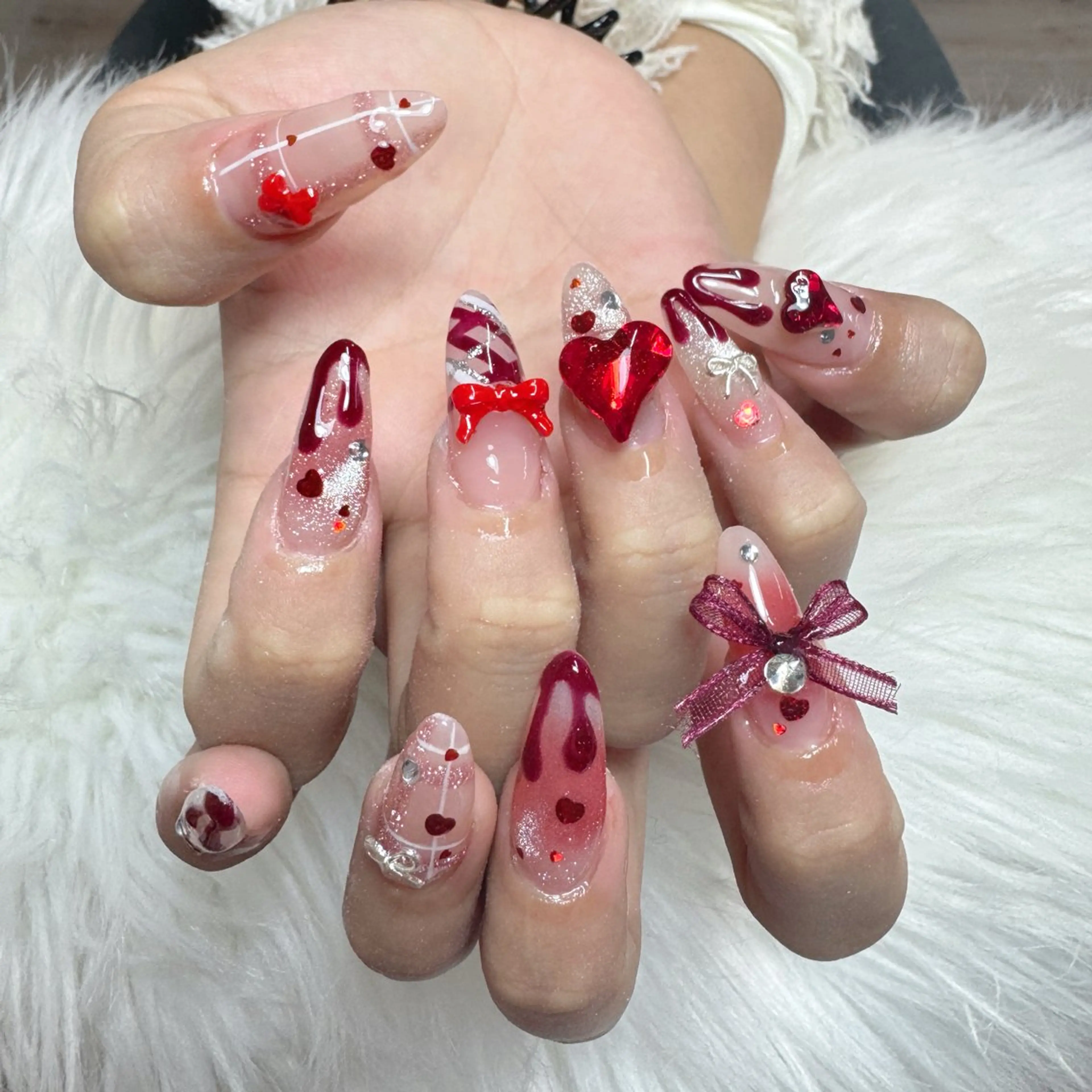 ネイル ハンドネイル 🎀nana🫧 ワンホンネイル🎀のネイルデザイン