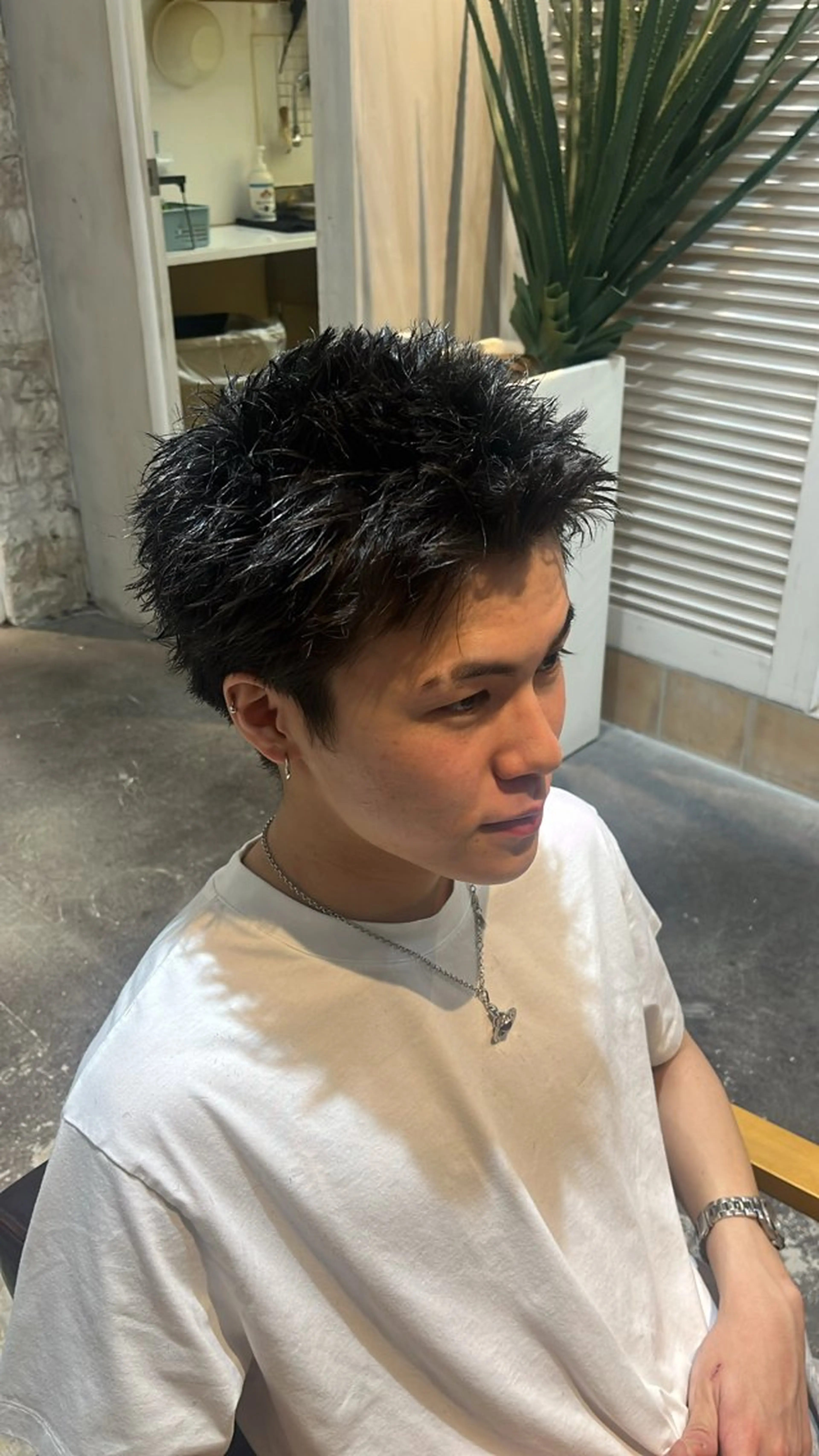ショート メンズ スパイキーショート ショートヘア 川崎 翔汰郎のヘアスタイル