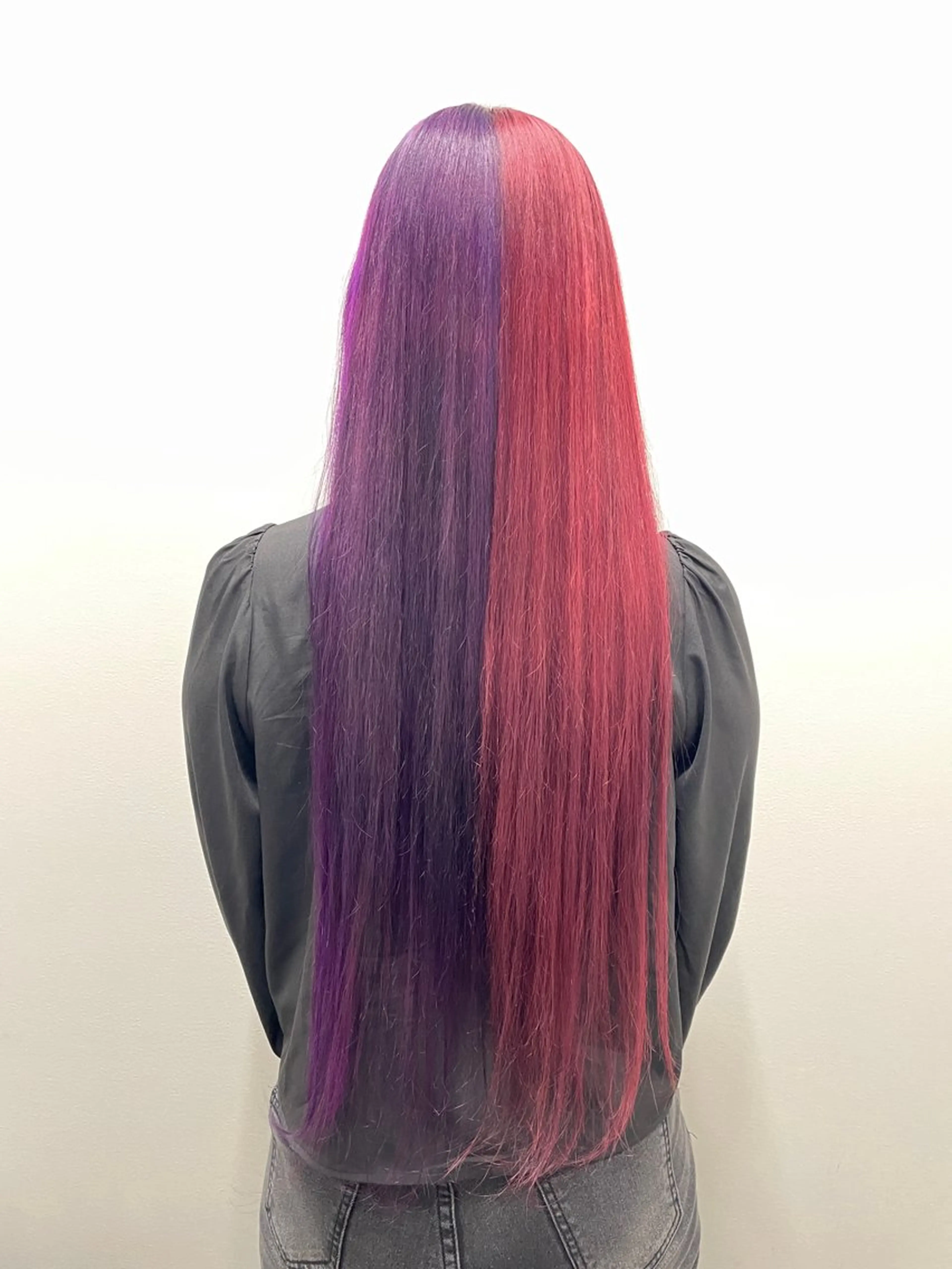 ロング カラー レッドカラー ヘアカラー トリートメント 末石 智のヘアスタイル