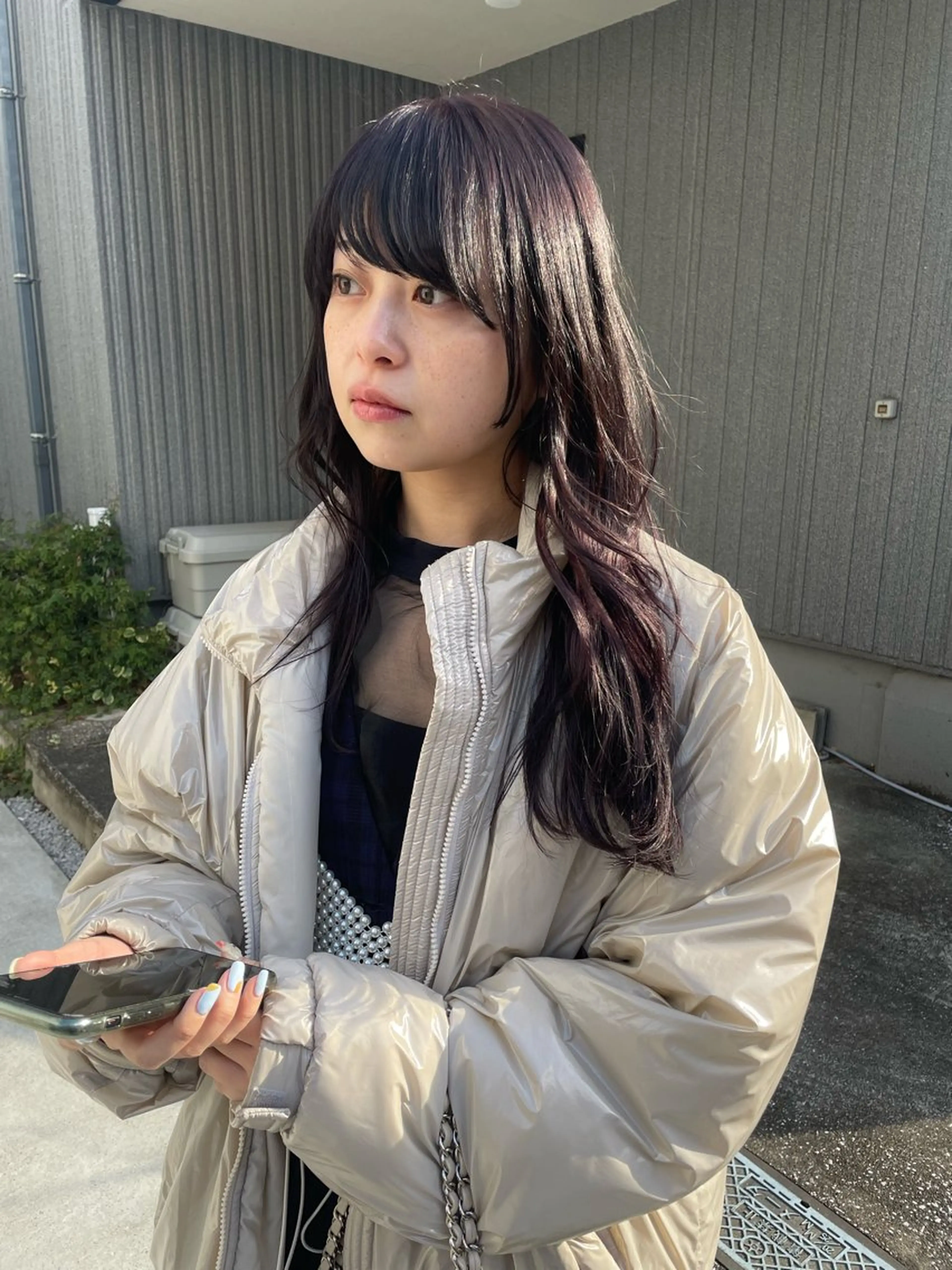 ロング カラー ピンクカラー ピンクパープル パープルカラー カット ヘアカラー トリートメント 🪐ナチュラルモード ヘア🪐honokaのヘアスタイル