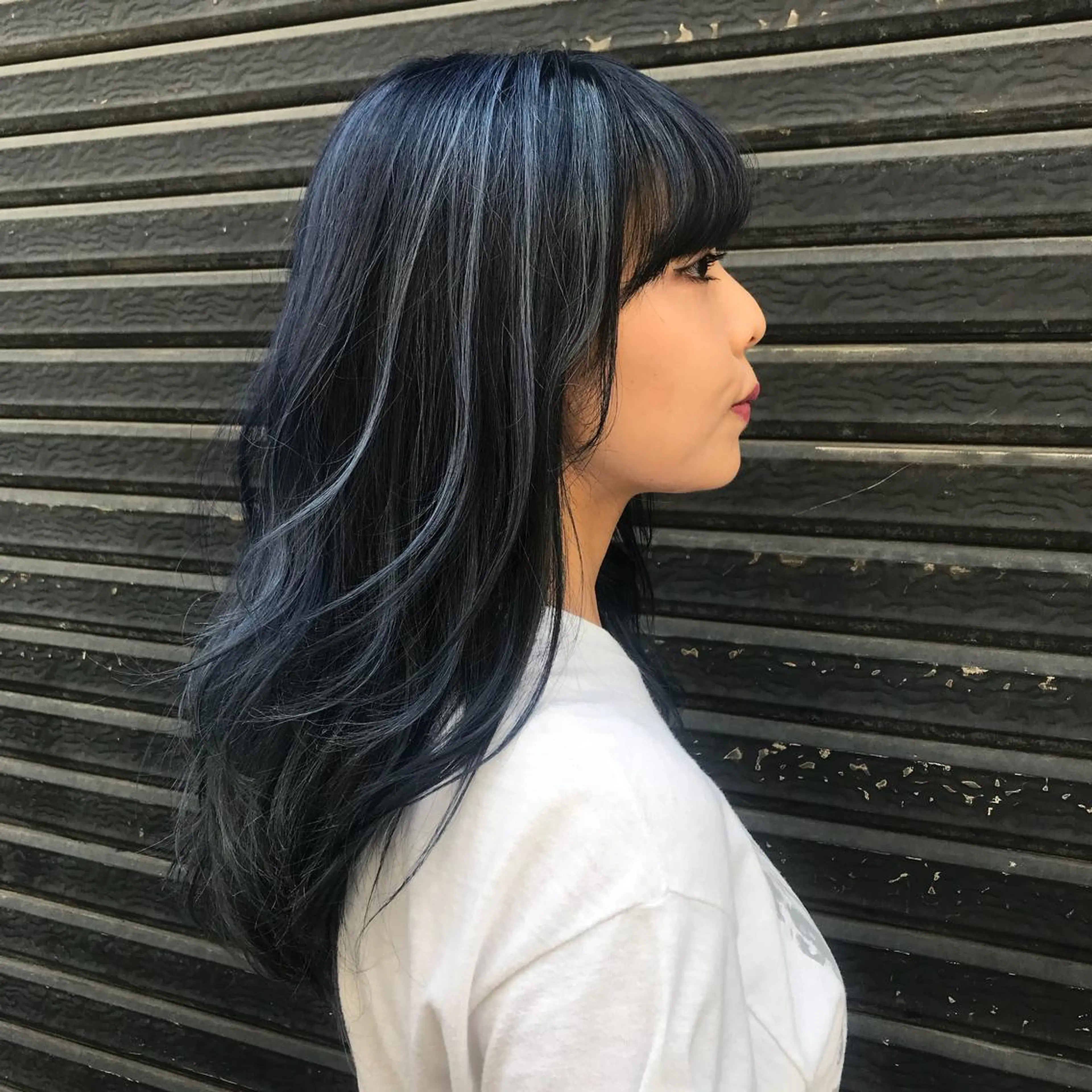 ロング ハイライト ヘアカラー サイレント美容師 アイリィのヘアスタイル