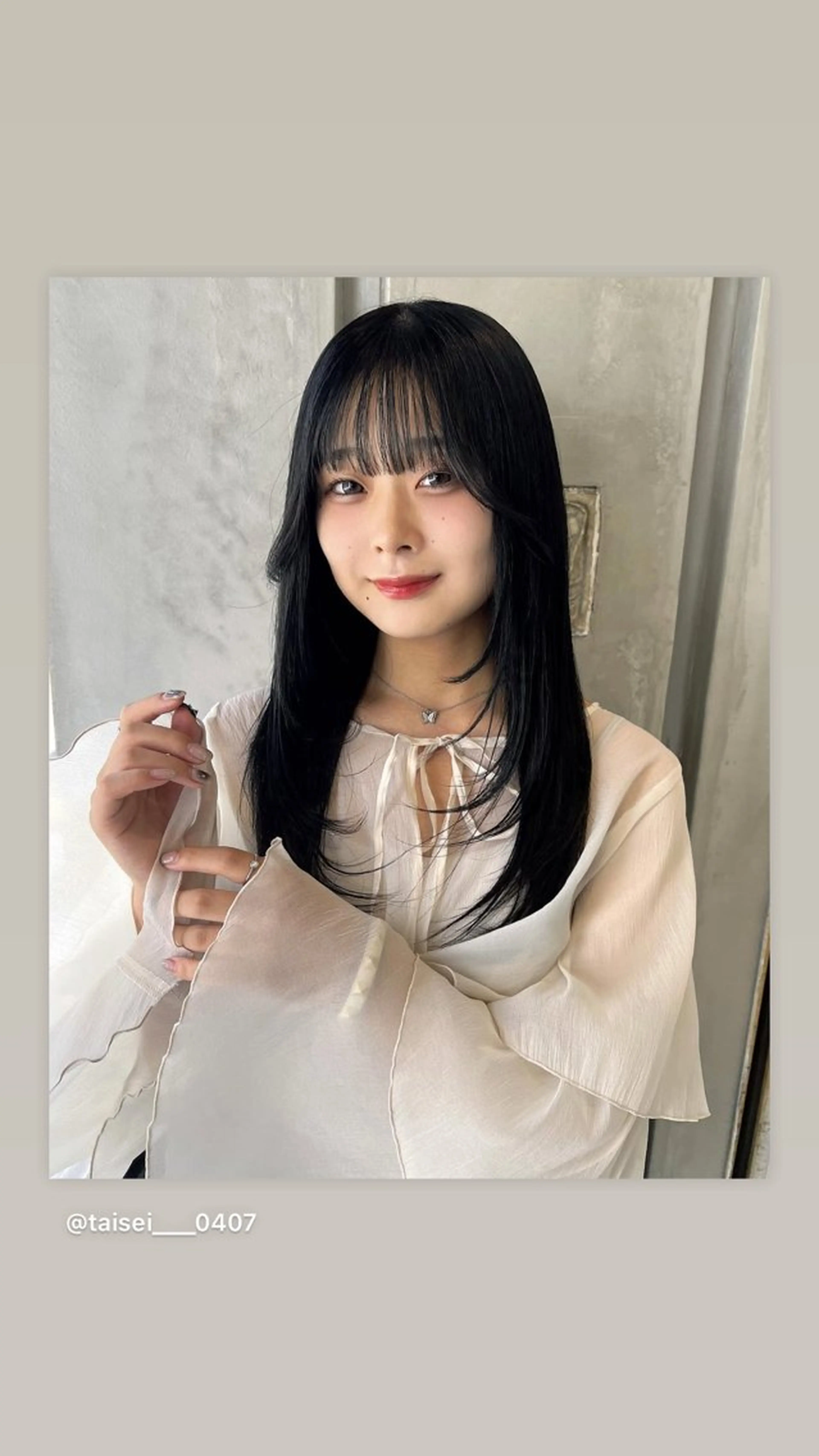 ミディアム カラー カット ヘアカラー トリートメント 💎透明感カラー特化 💎TAISEIのヘアスタイル