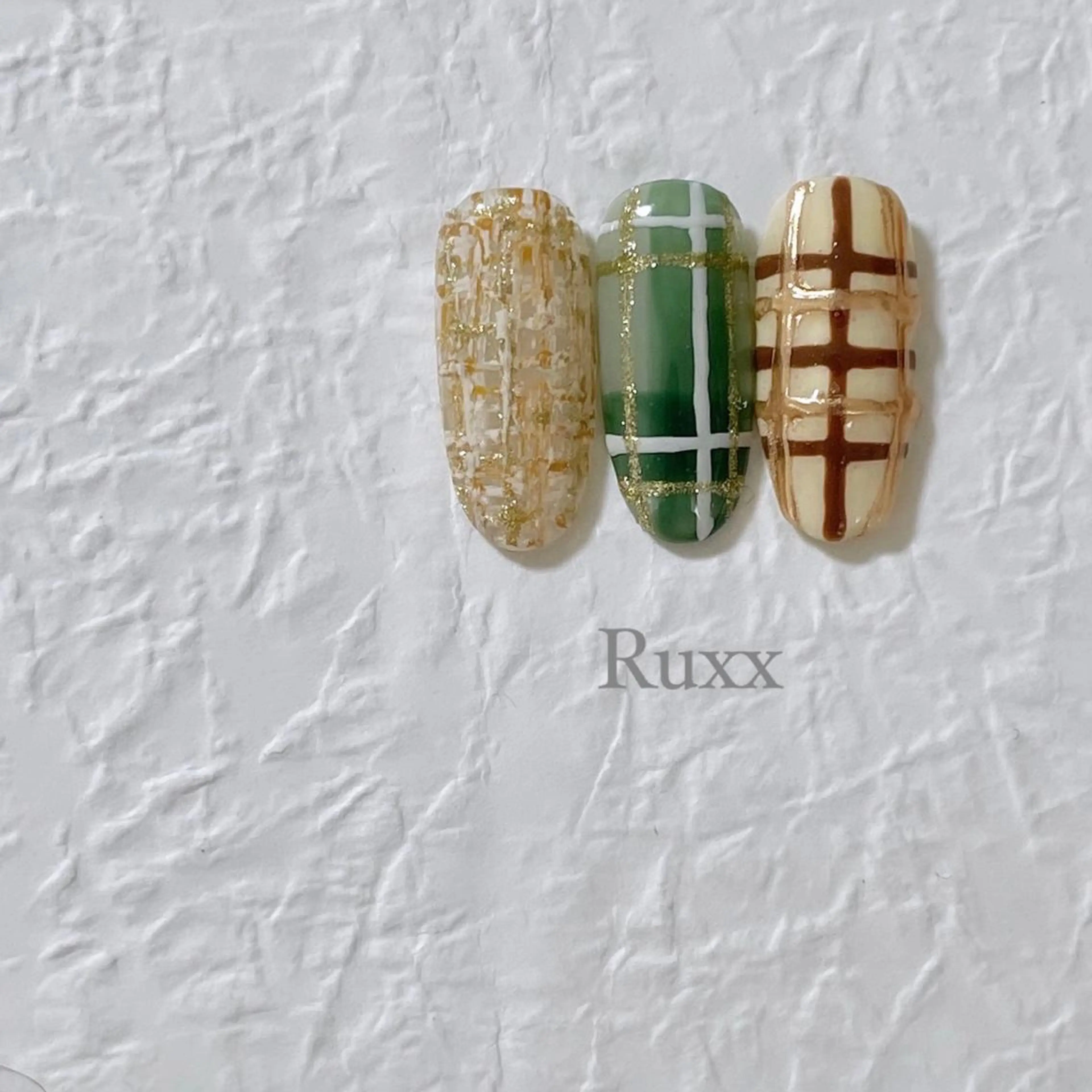 ネイル ツイードネイル Ruxx nailのネイルデザイン