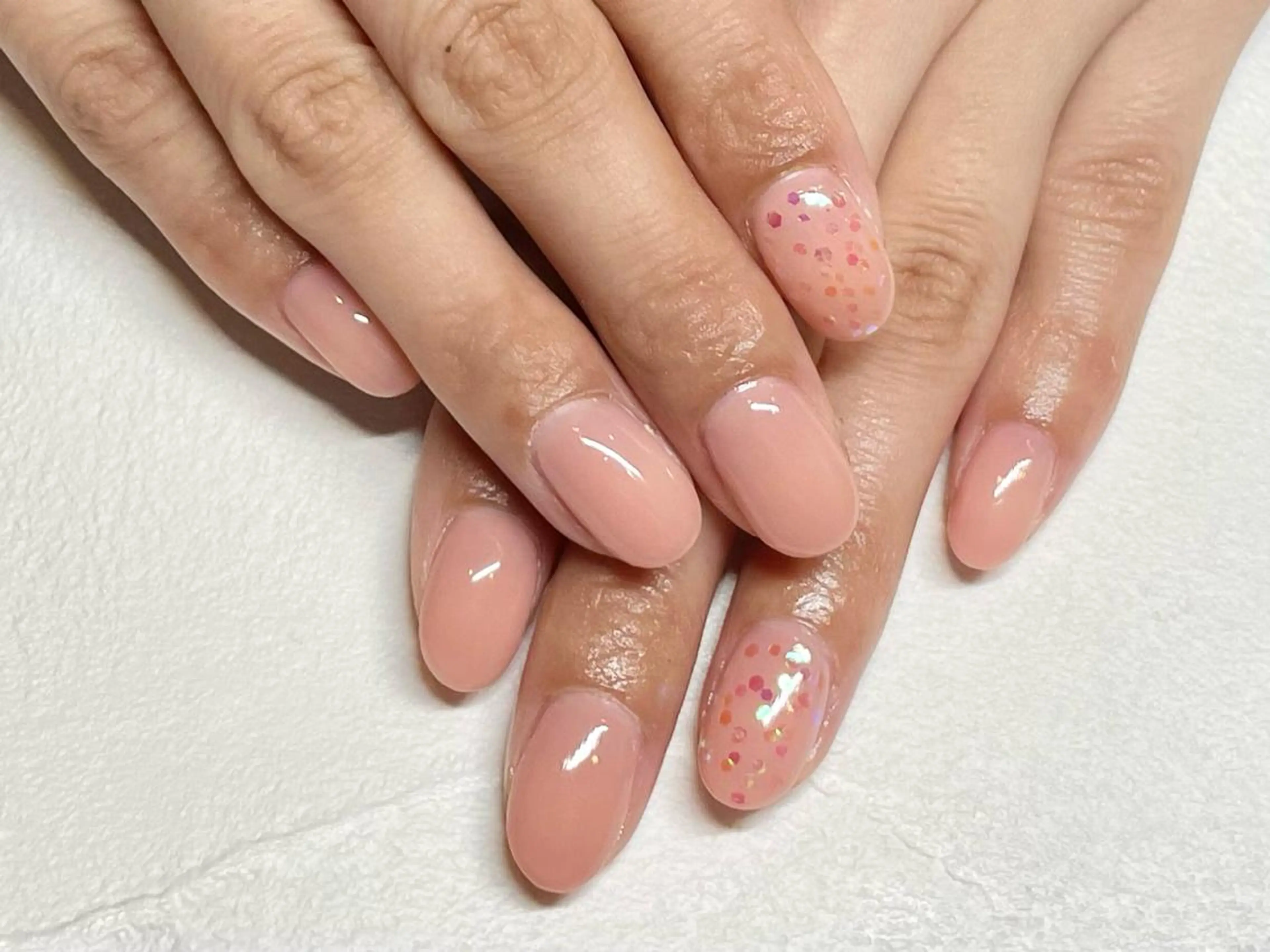 ネイル ワンカラーネイル ささき れいなのネイルデザイン