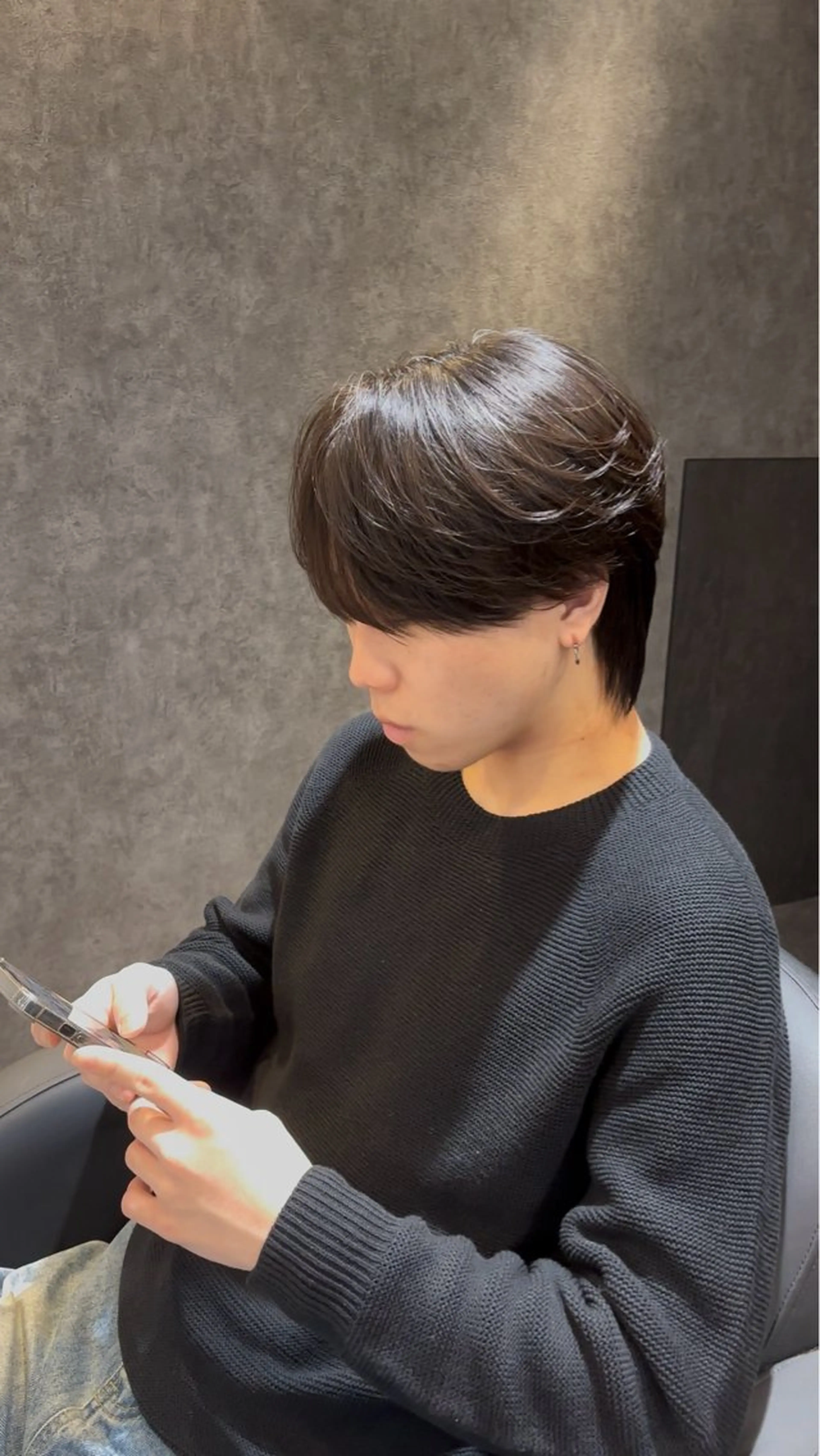 ミディアム カット 縮毛矯正 メンズカット/パーマ 久田良和のヘアスタイル