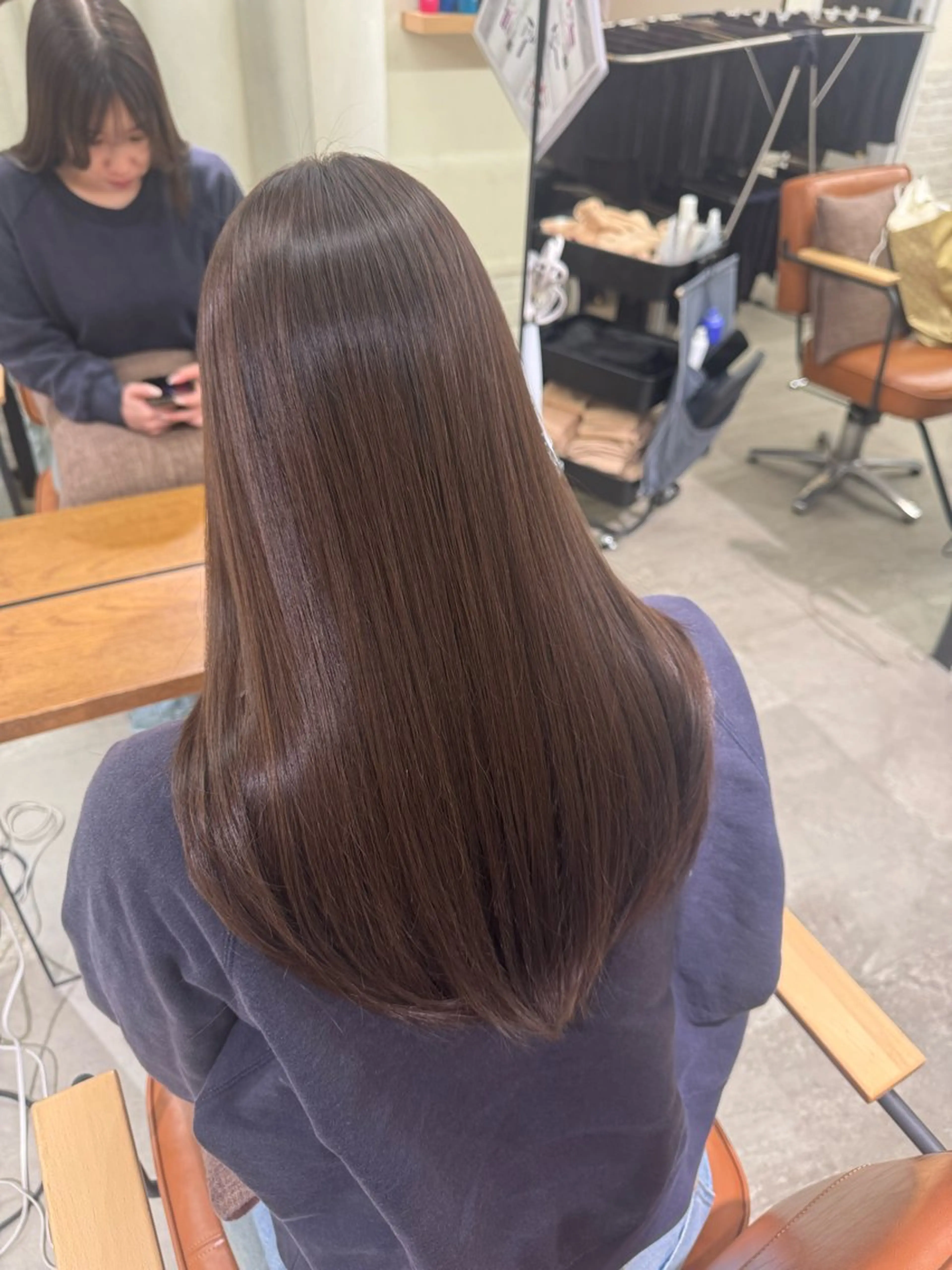 カラー 🩵ワンカラー／ 銀座／mayu🩵のヘアスタイル