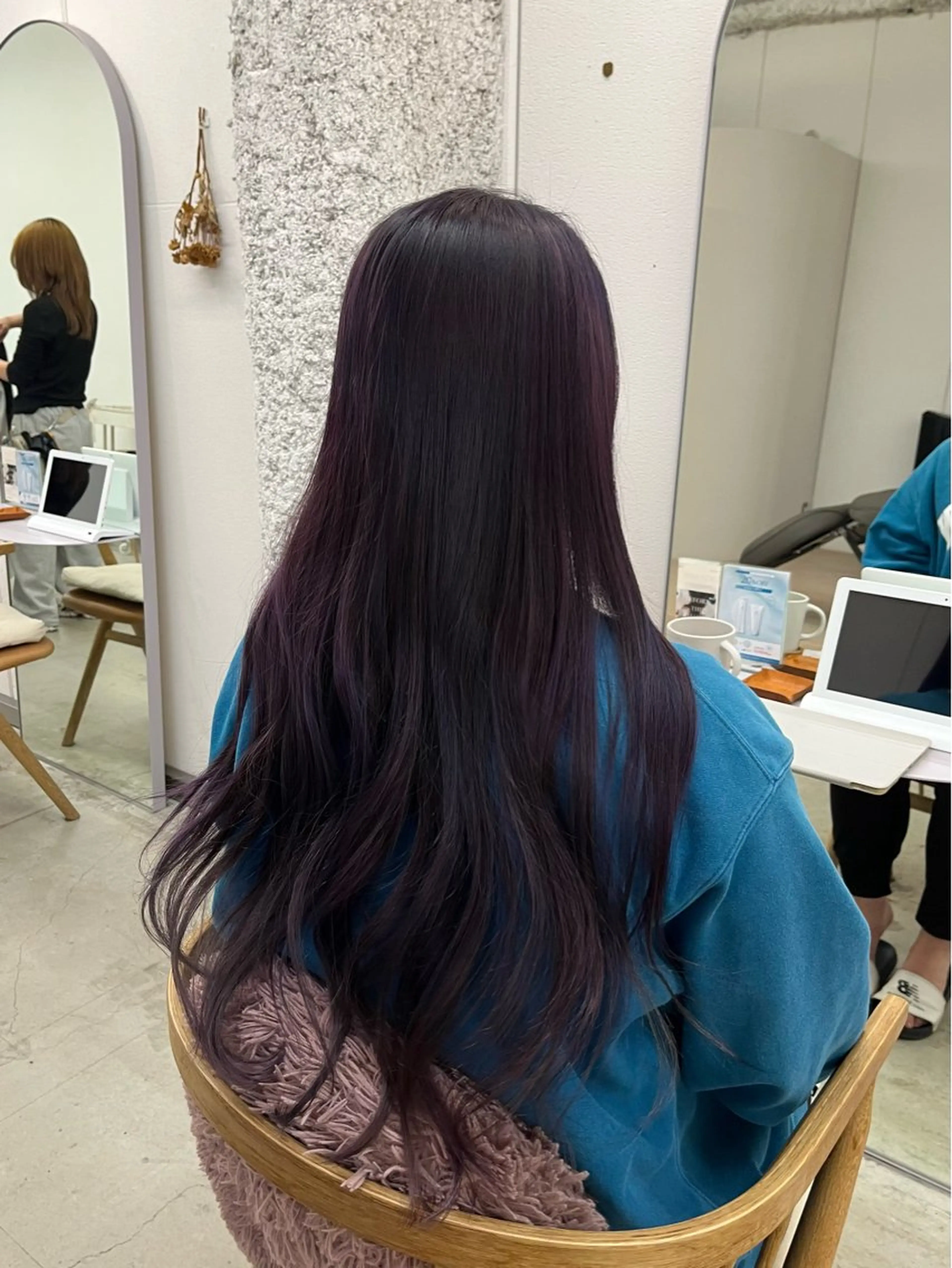 ロング カラー ヘアカラー トリートメント 🌼花屋併設🌼 木下奈々望のヘアスタイル