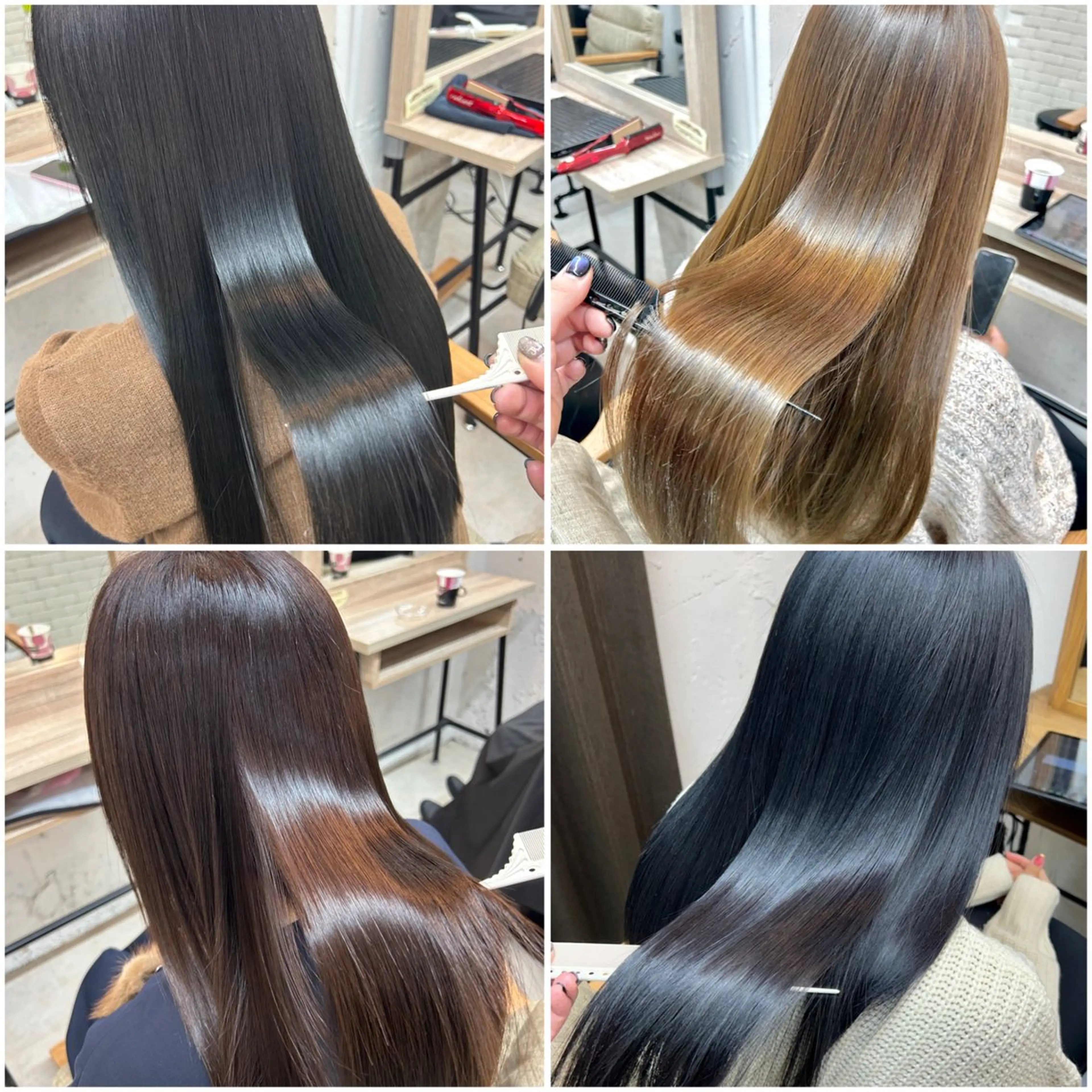 【ミニモでお得🪞】カット+髪質改善メテオカラー+つるりんちょ。シャンプー&トリートメント🧴🫧の写真