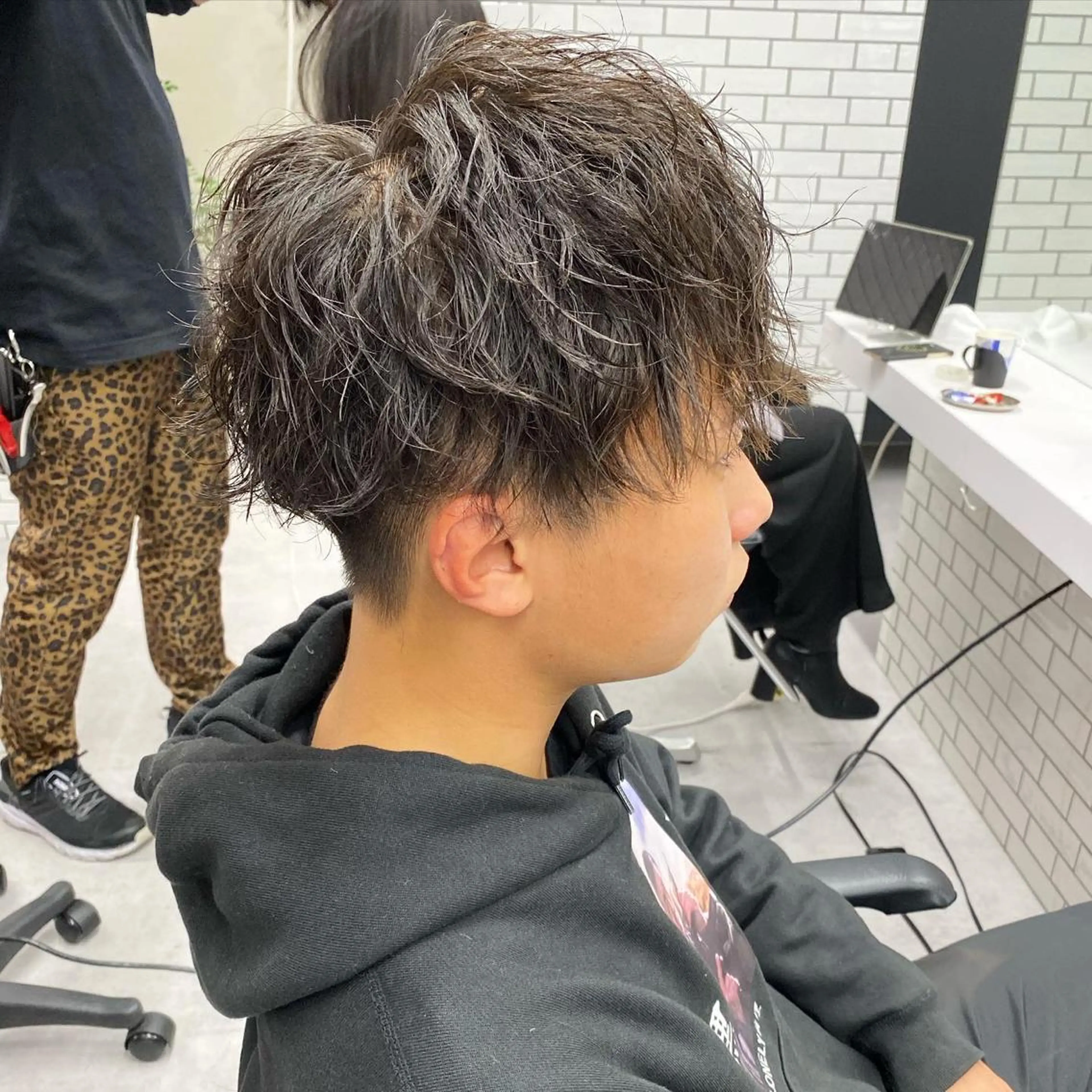 メンズ メンズパーマ 梅田中崎町メンズ 美容師ユースケのヘアスタイル