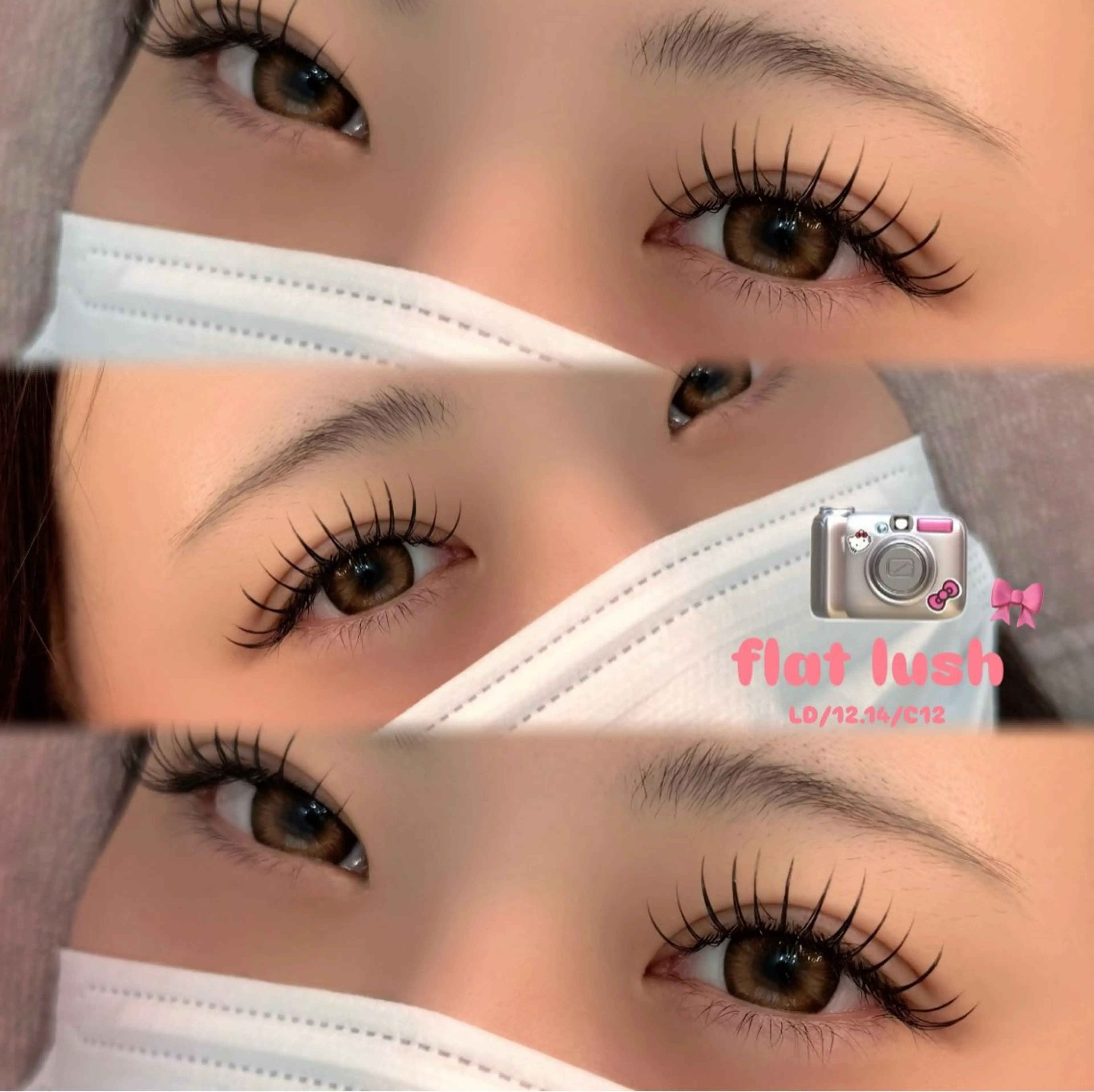 マツエク・マツパ マツエク 【那覇/束感まつ毛 /LED】ｷｬﾒﾙのマツエク・マツパデザイン