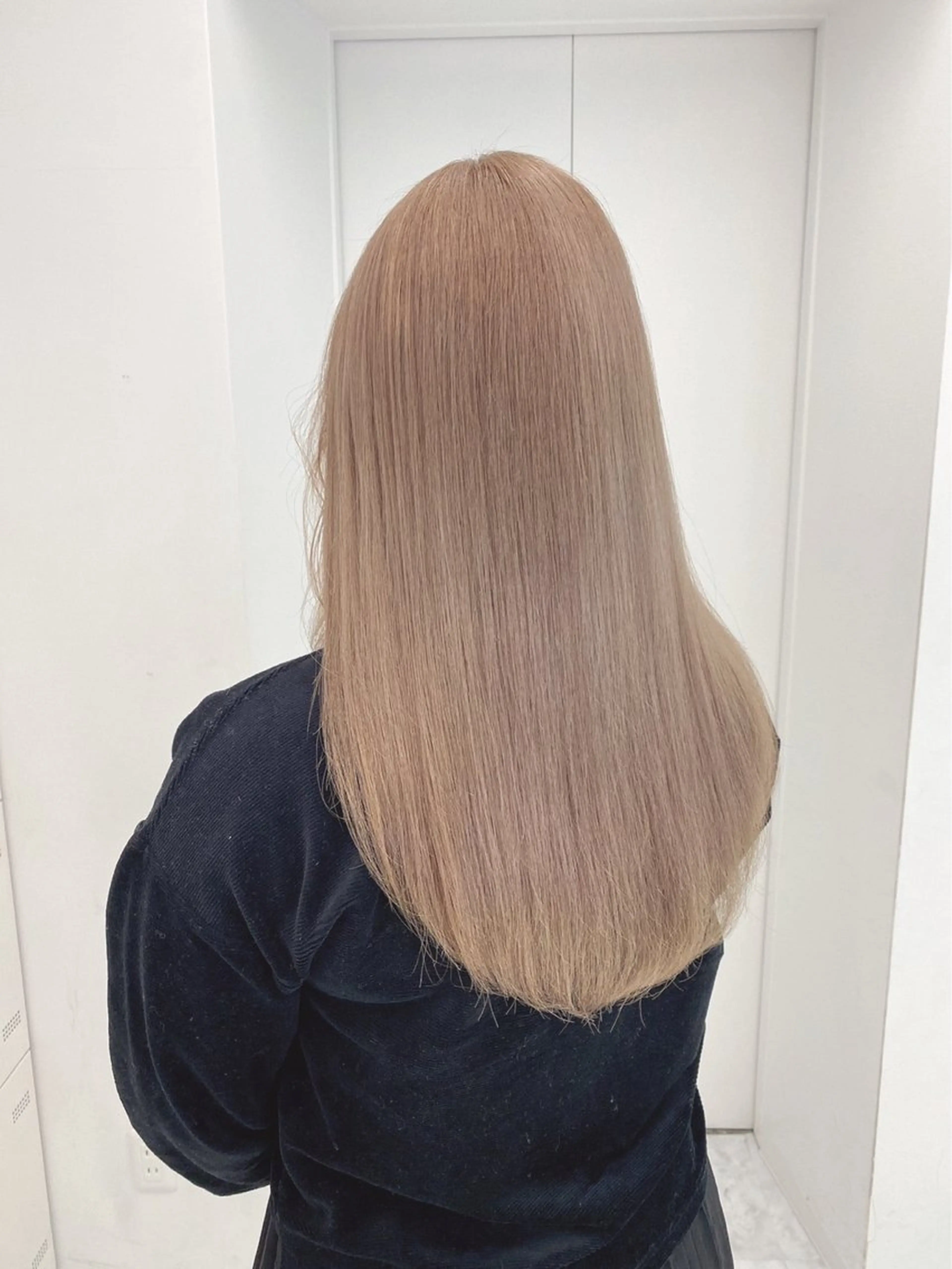 セミロング カラー ヘアアレンジ ダブルカラー｜ なおき｜池袋美容師のヘアスタイル