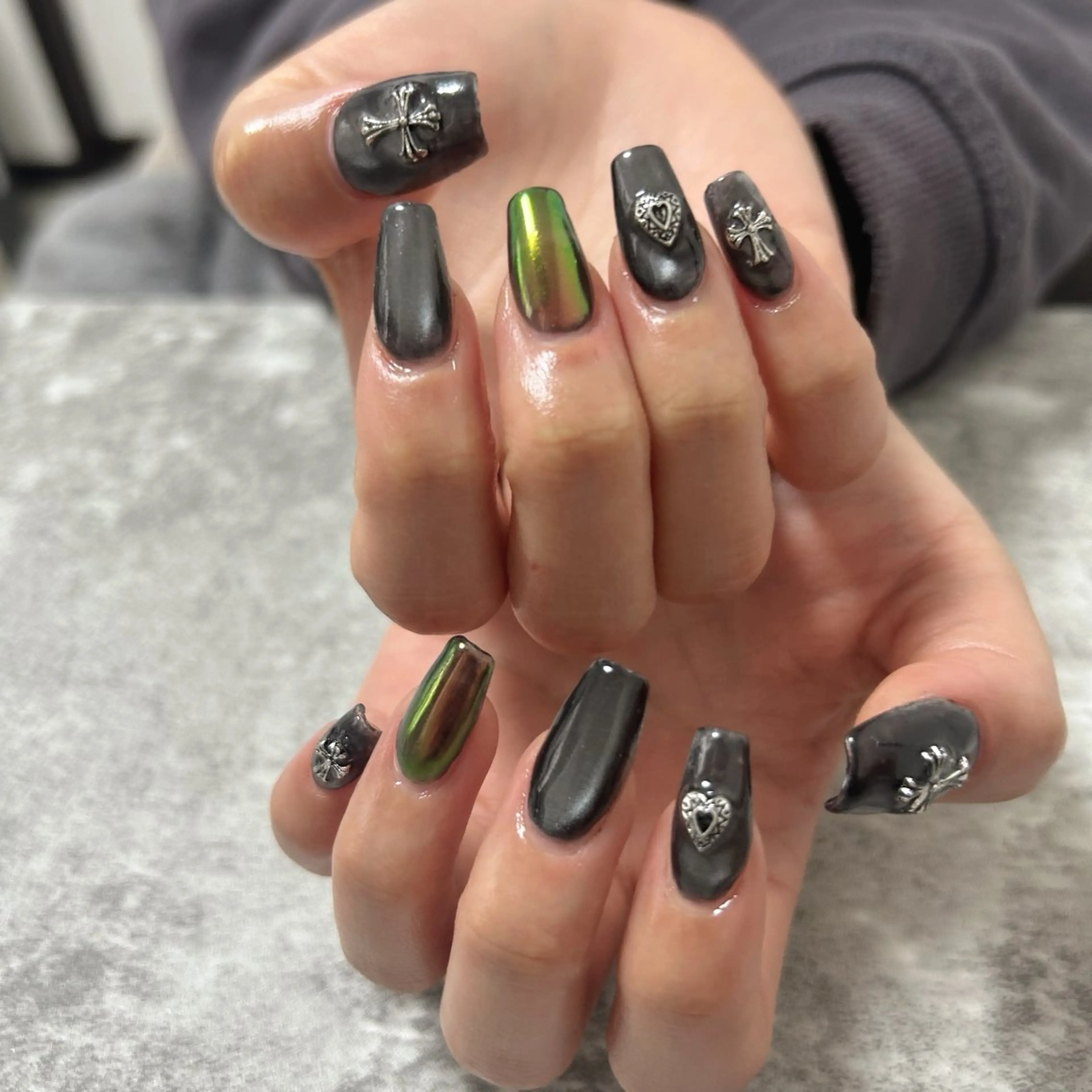 ネイル アートネイル 長さ出し ネイルチップ cee. ckikakoのネイルデザイン