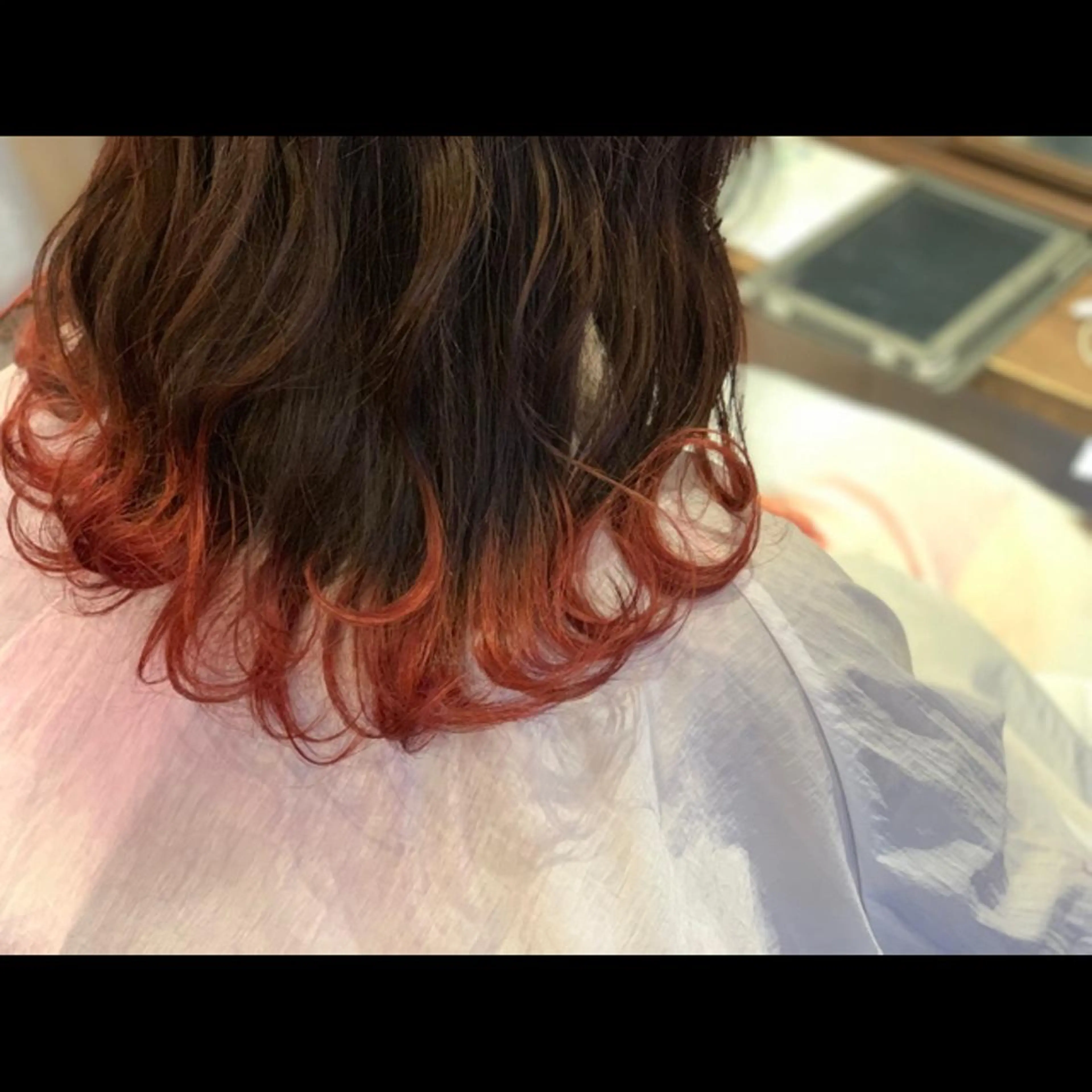 ミディアム カラー パーマ ヘアアレンジ メンズ ヘアカラー 【mokuオーナー】 ちはるのヘアスタイル