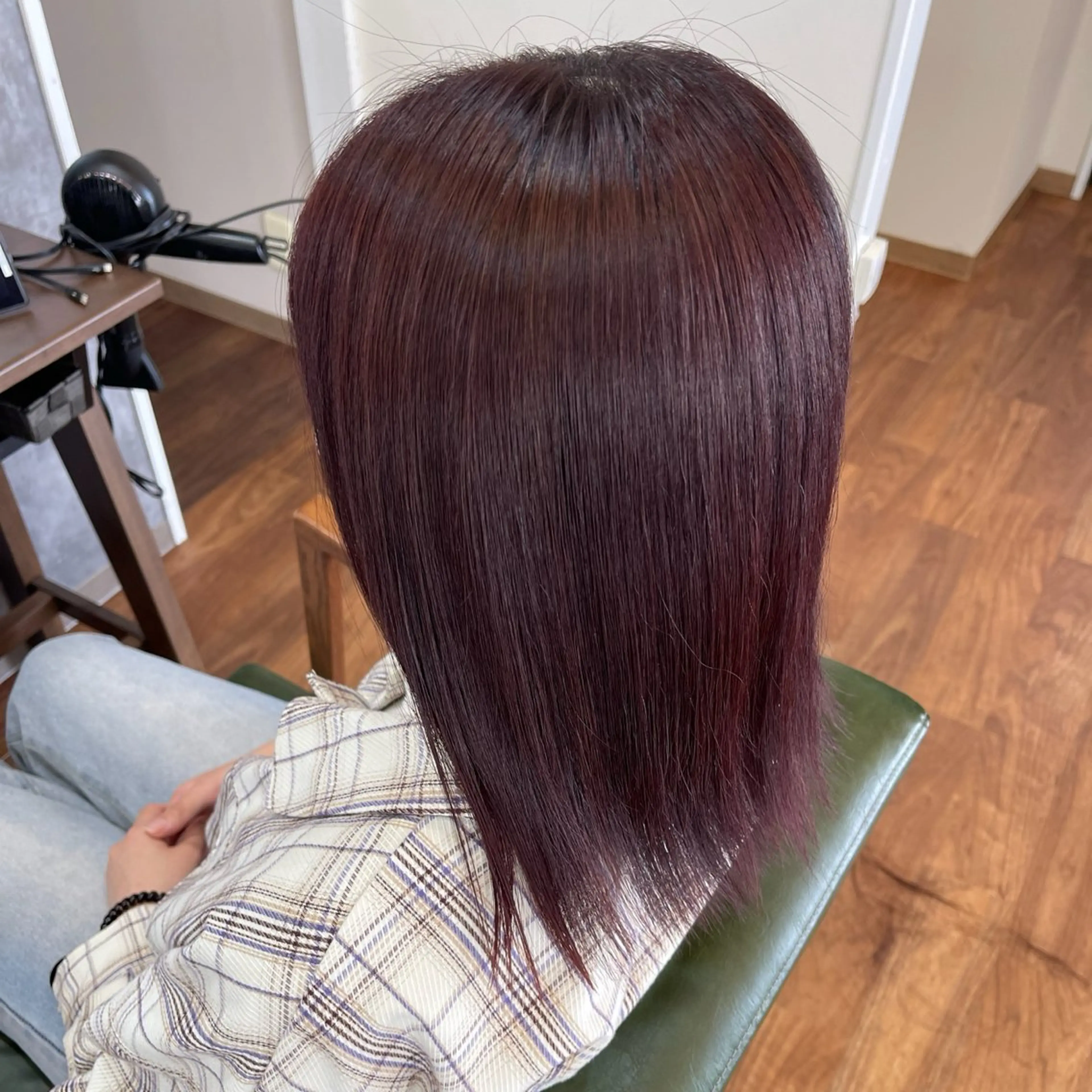 セミロング カラー ブリーチ 透明感カラー ラベンダーカラー ブリーチなしカラー ピンクカラー Amaris おおしまのヘアスタイル