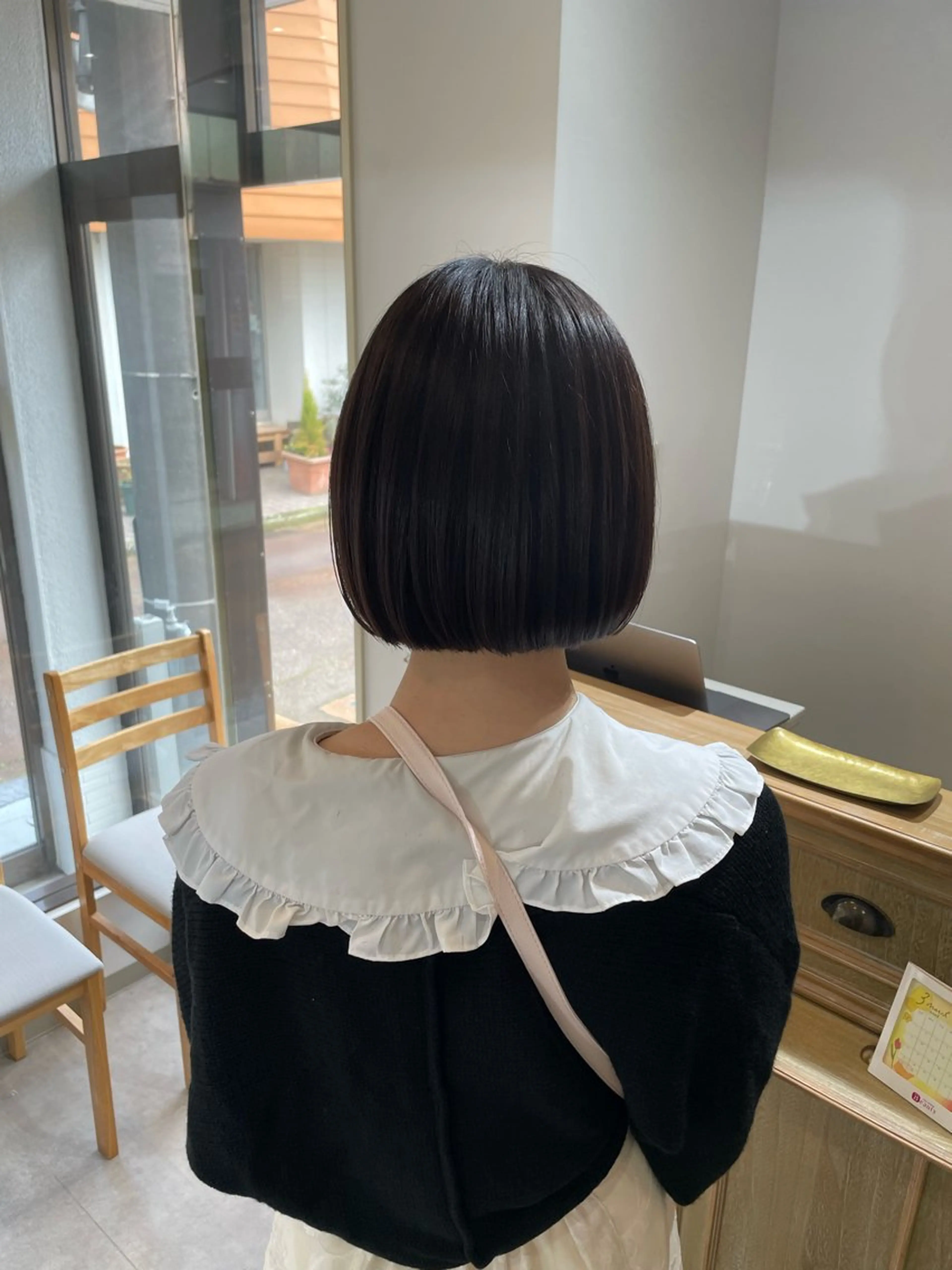 ミディアム カット やまもと けんたのヘアスタイル