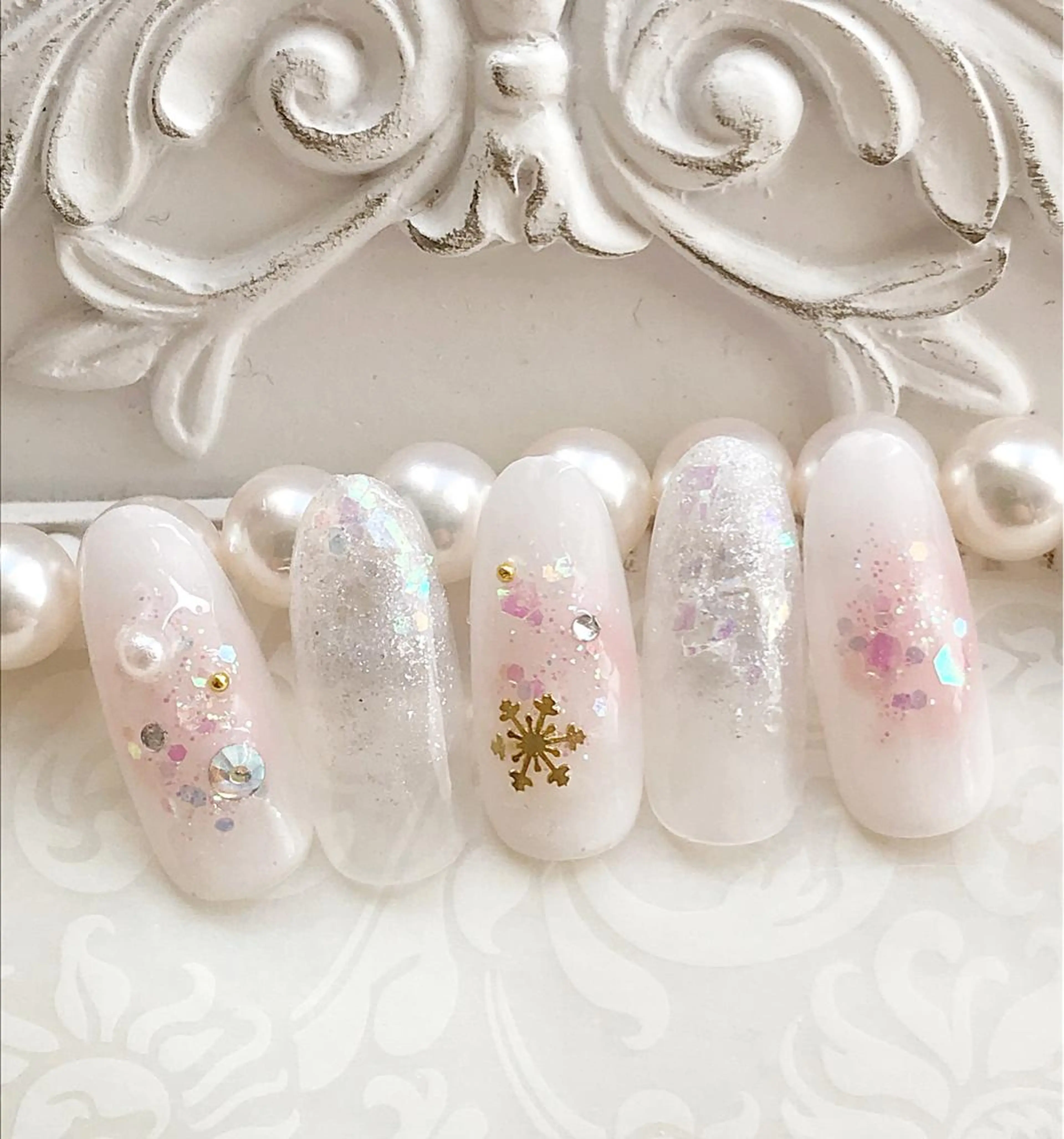 ネイル 冬ネイル Satomi  のネイルデザイン