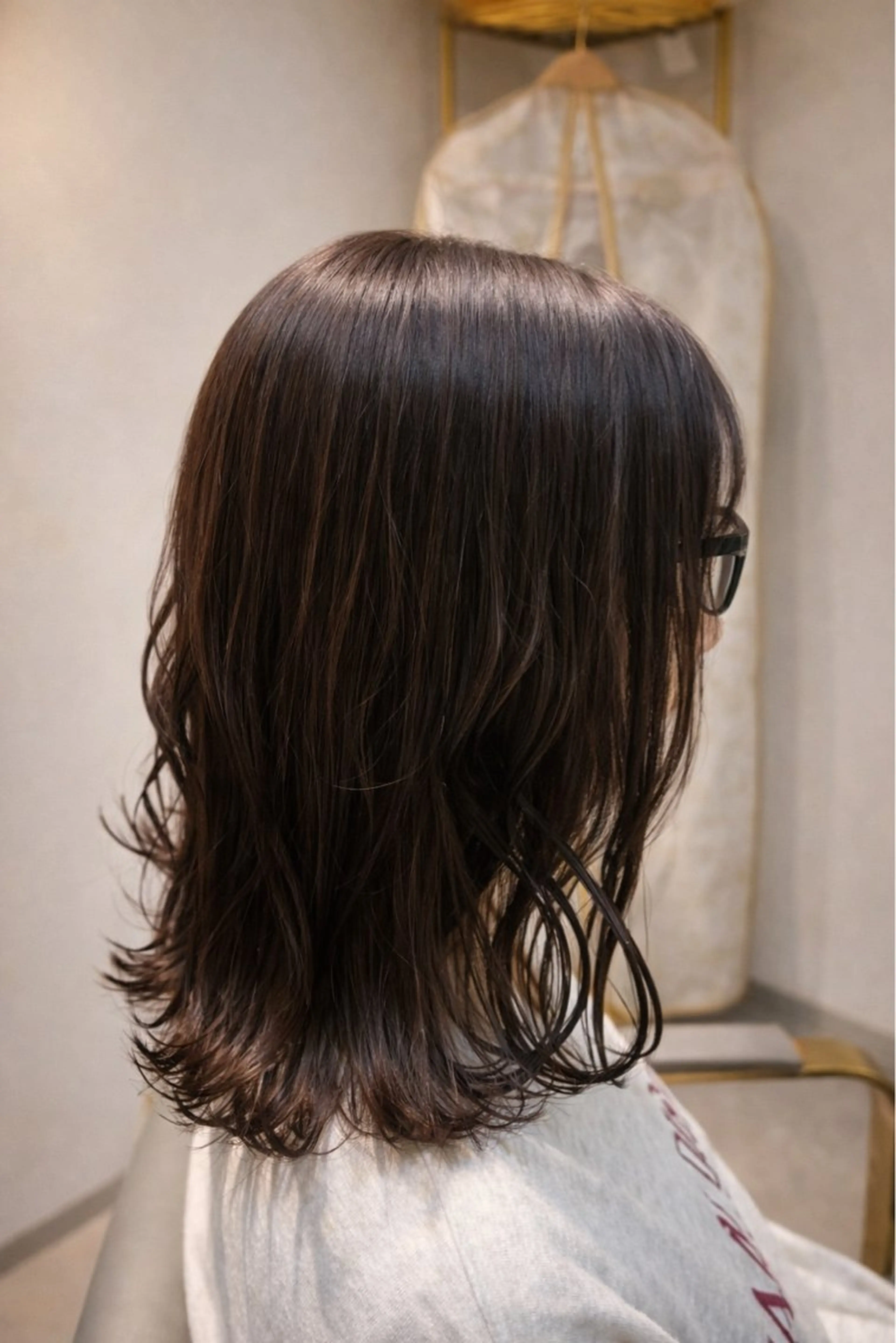 ミディアム ボブレイヤー ミディアムパーマ ボブ ハイライト 髪質改善 カット ヘアカラー トリートメント The Apartment of Solon Citta 船橋609所属・髪質改善/縮毛矯正/ 美髪/個室/ハラのヘアスタイル