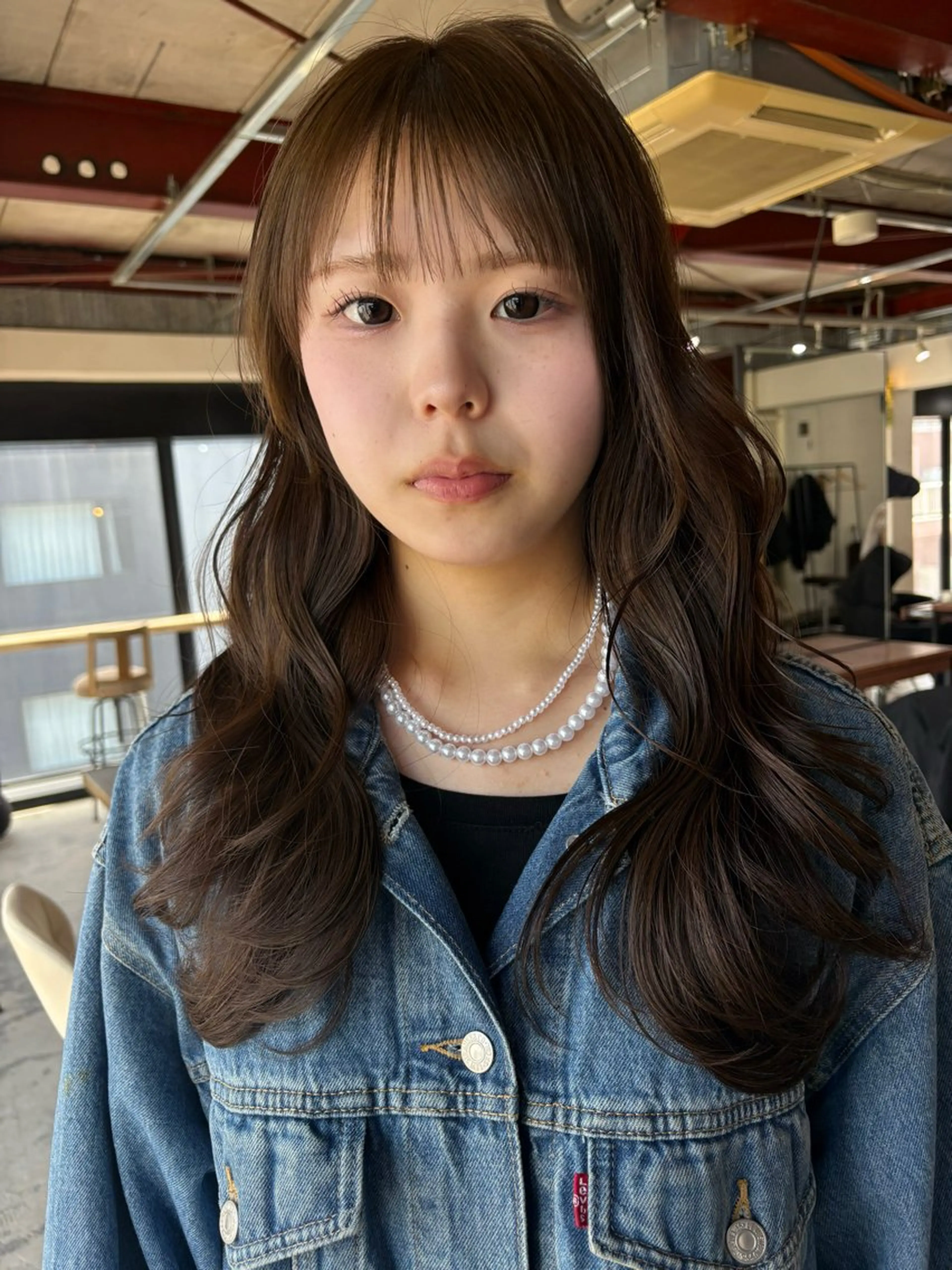 セミロング カラー カット ヘアカラー トリートメント レイヤー ハイトーン/YUTOのヘアスタイル