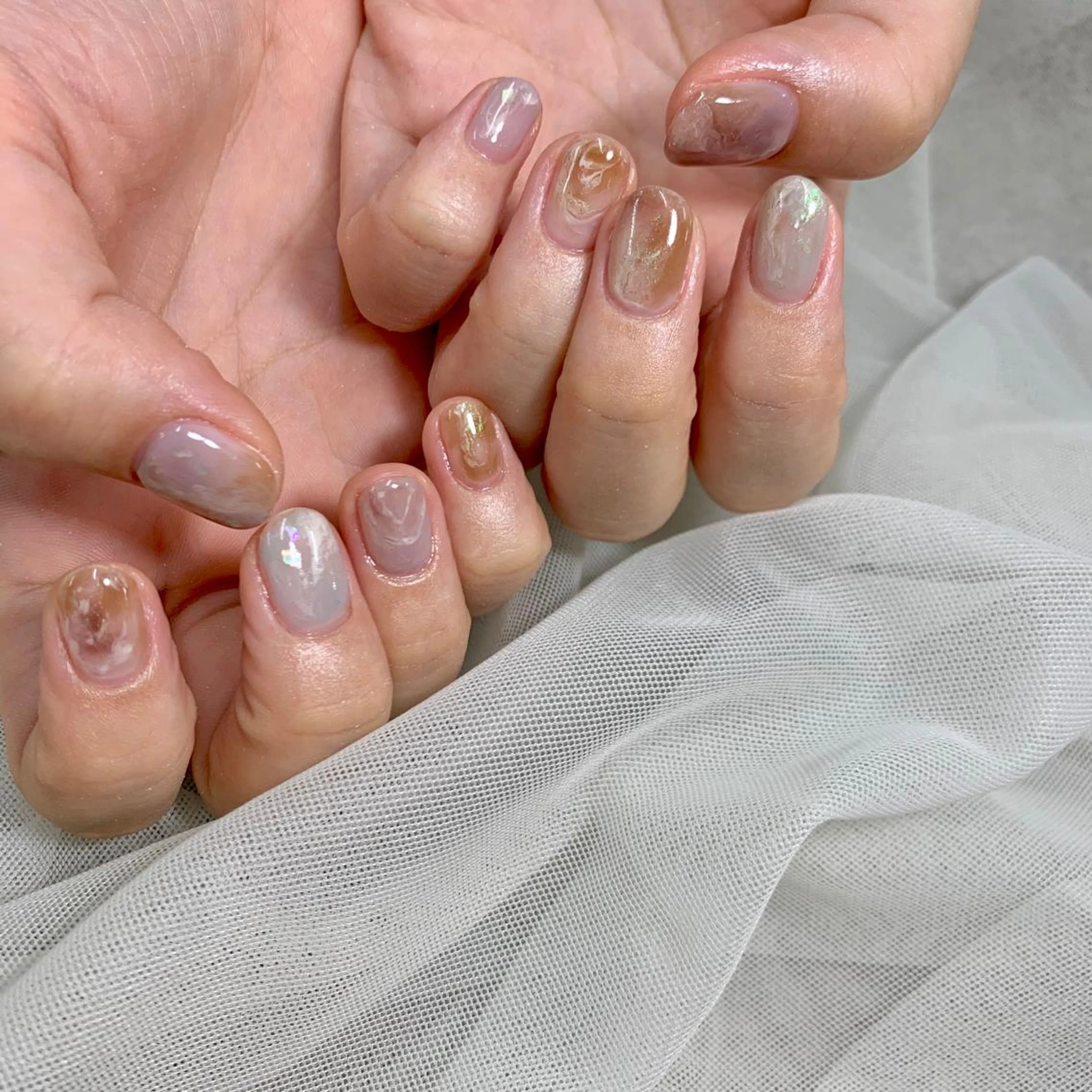ネイル ハンドネイル 新宿ニュアンスネイル makotoのネイルデザイン