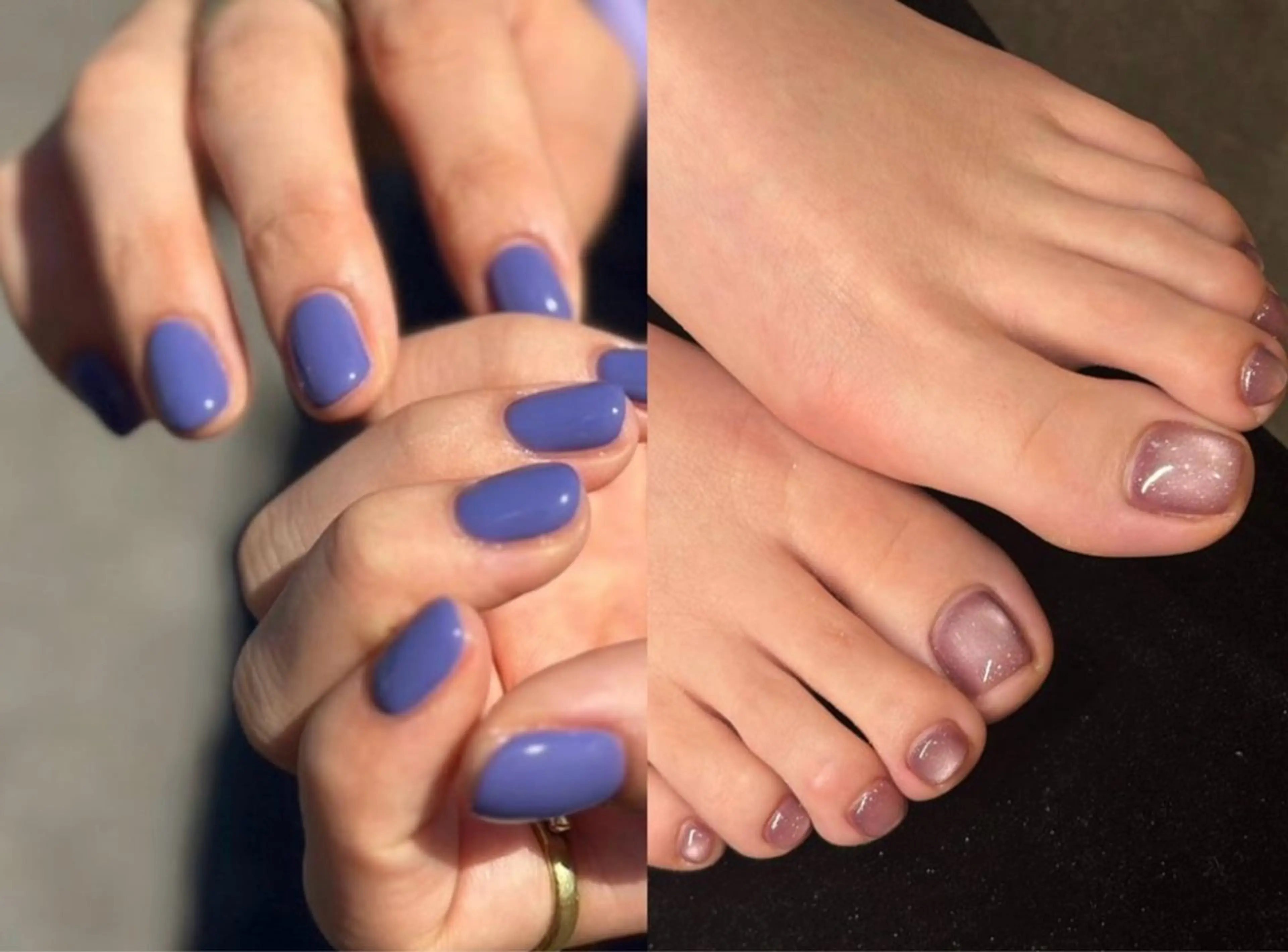 【ハンドフットセットで今だけお得に！！】オフあり　ハンド&フットシンプルネイルの写真