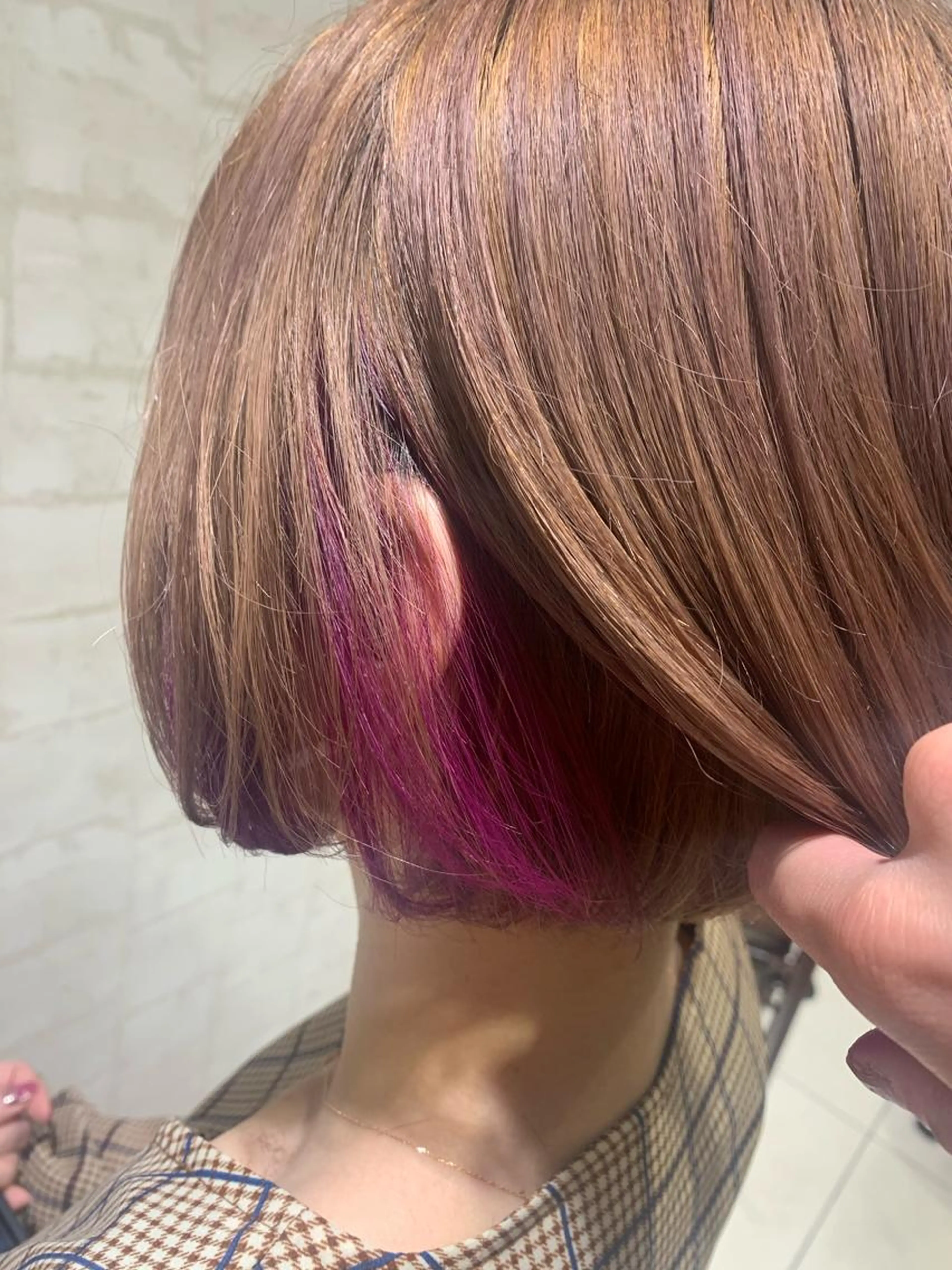 🌟カット＋インナーカラー＋ケラチントリートメント🌟　18700円の写真