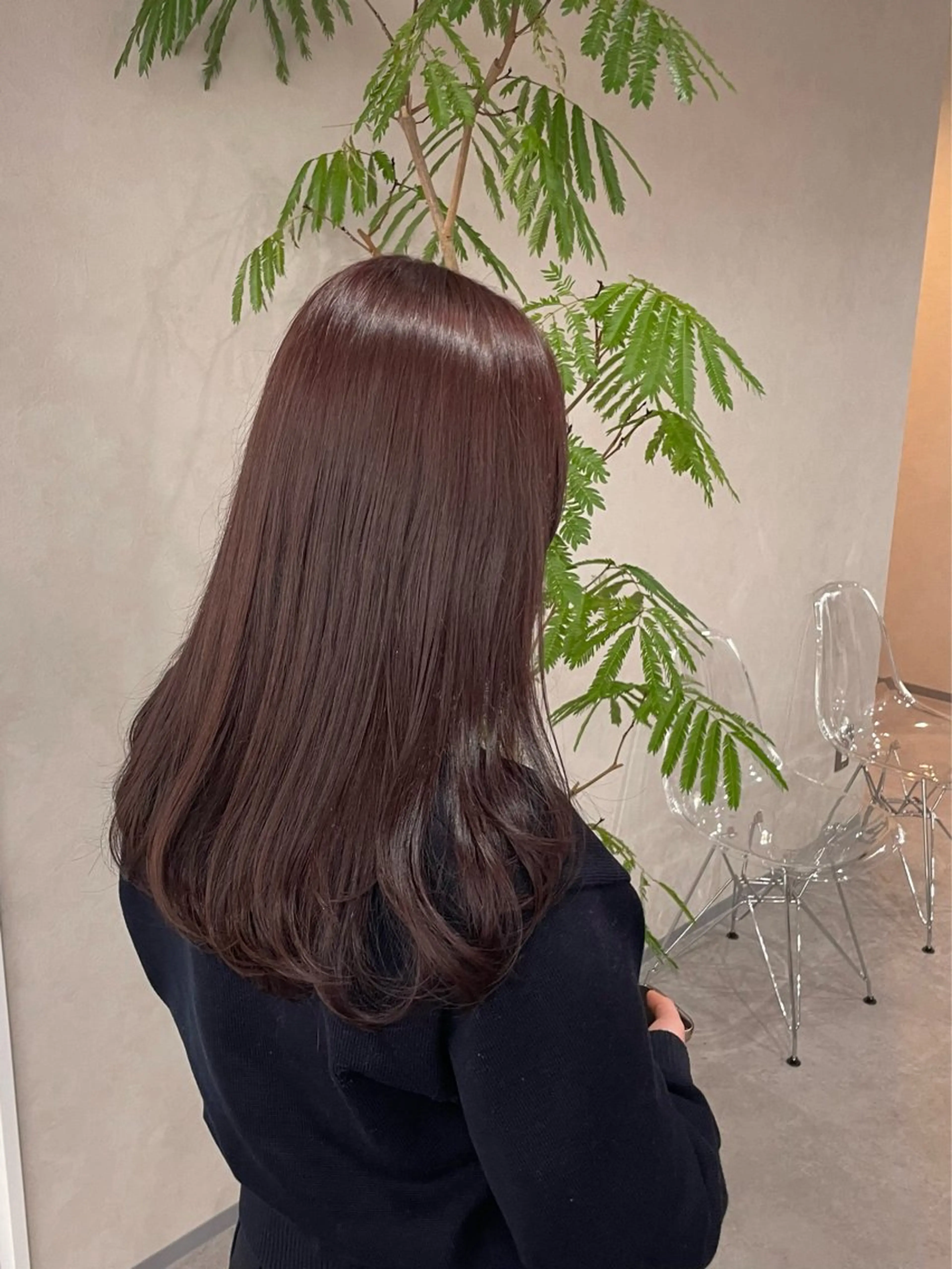 ロング カラー カット ヘアカラー トリートメント 🍐透明感カラー🍐 レイヤーカットのヘアスタイル