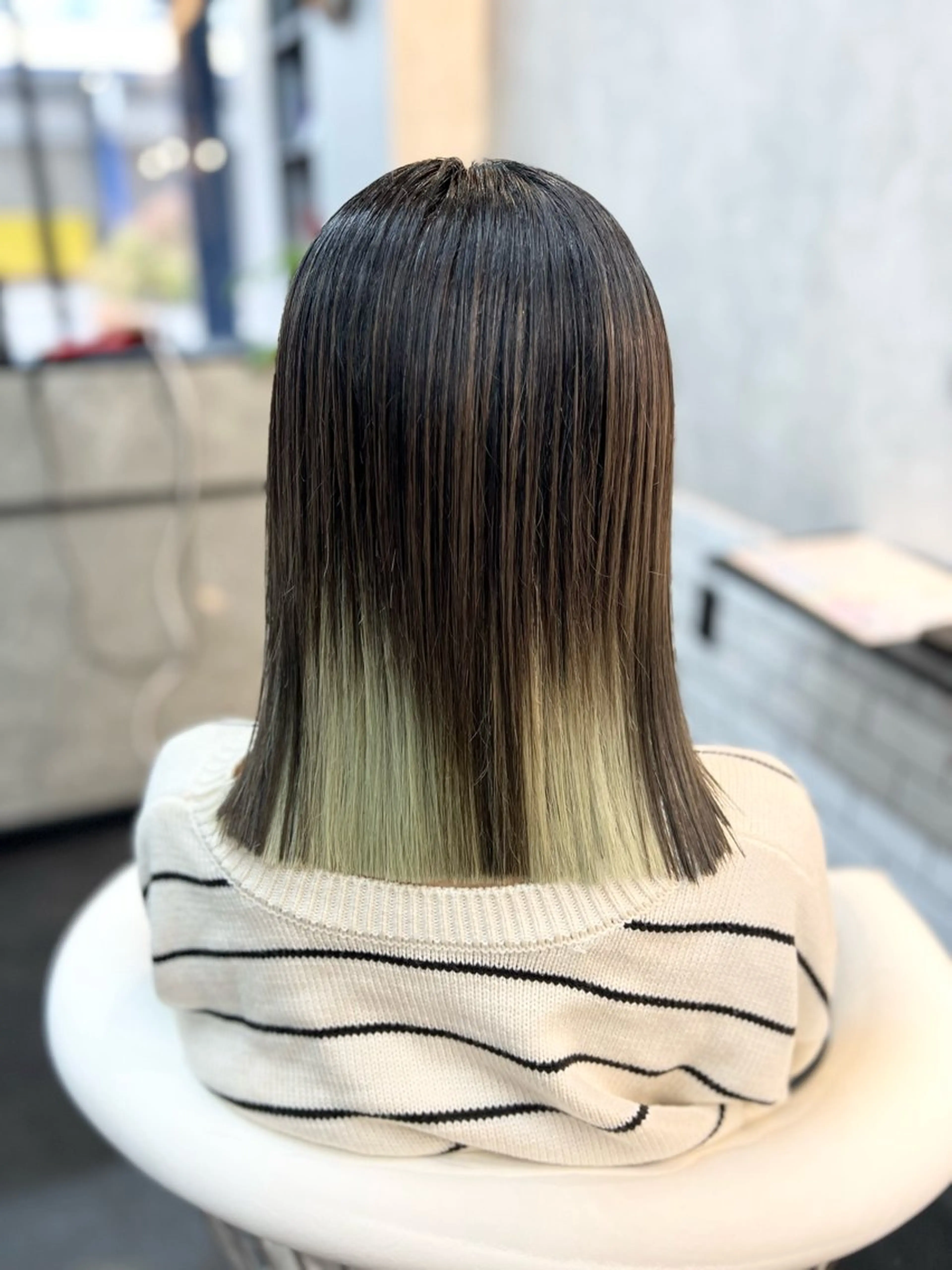 ミディアム ボブ 顔周りカット 髪質改善 レイヤーカット 縮毛矯正 カット トリートメント ✨艶髪・絹髪特化✨ Lit  hairのヘアスタイル