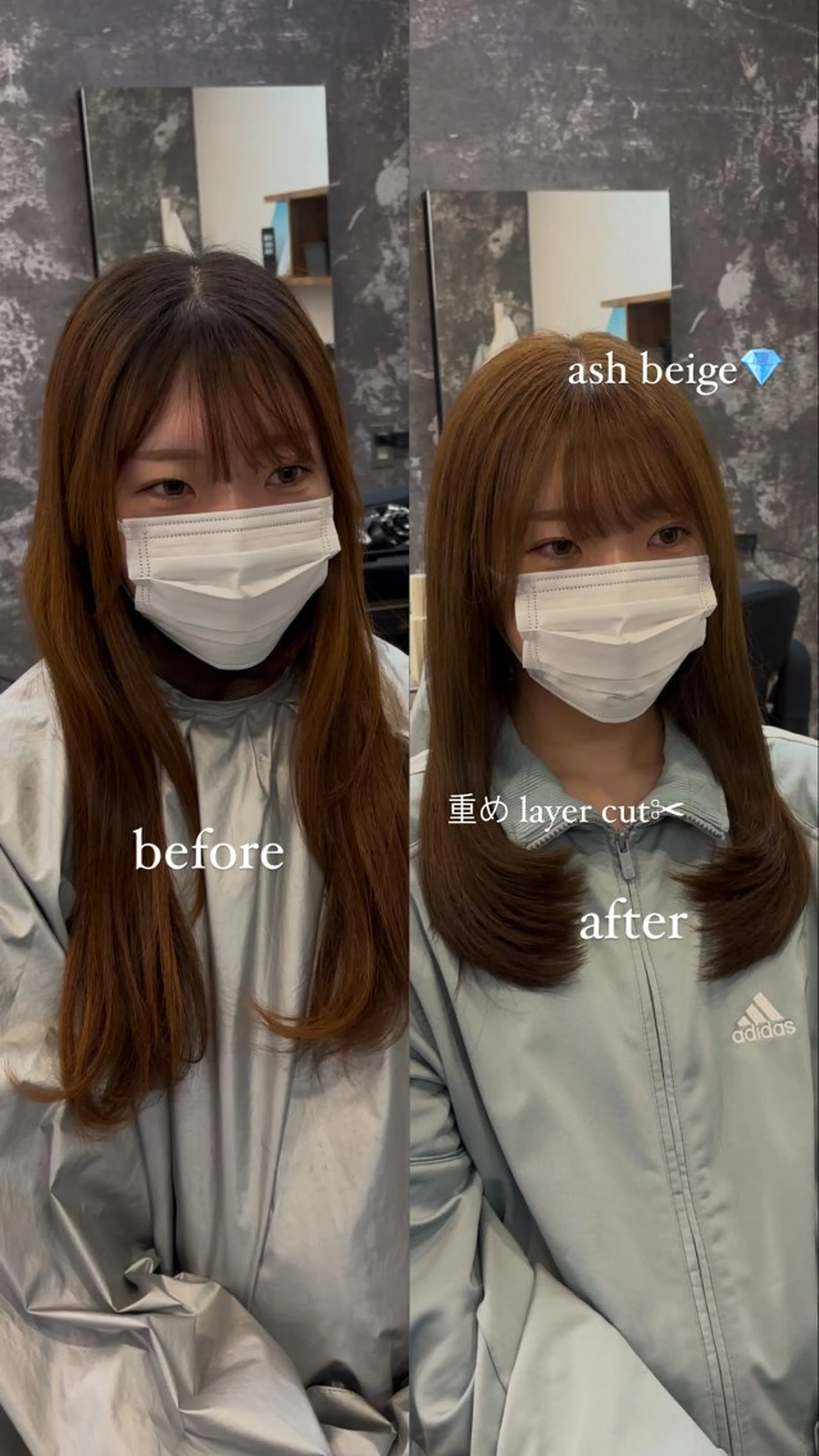 セミロング レイヤー/韓国ヘア /LILICAのヘアスタイル