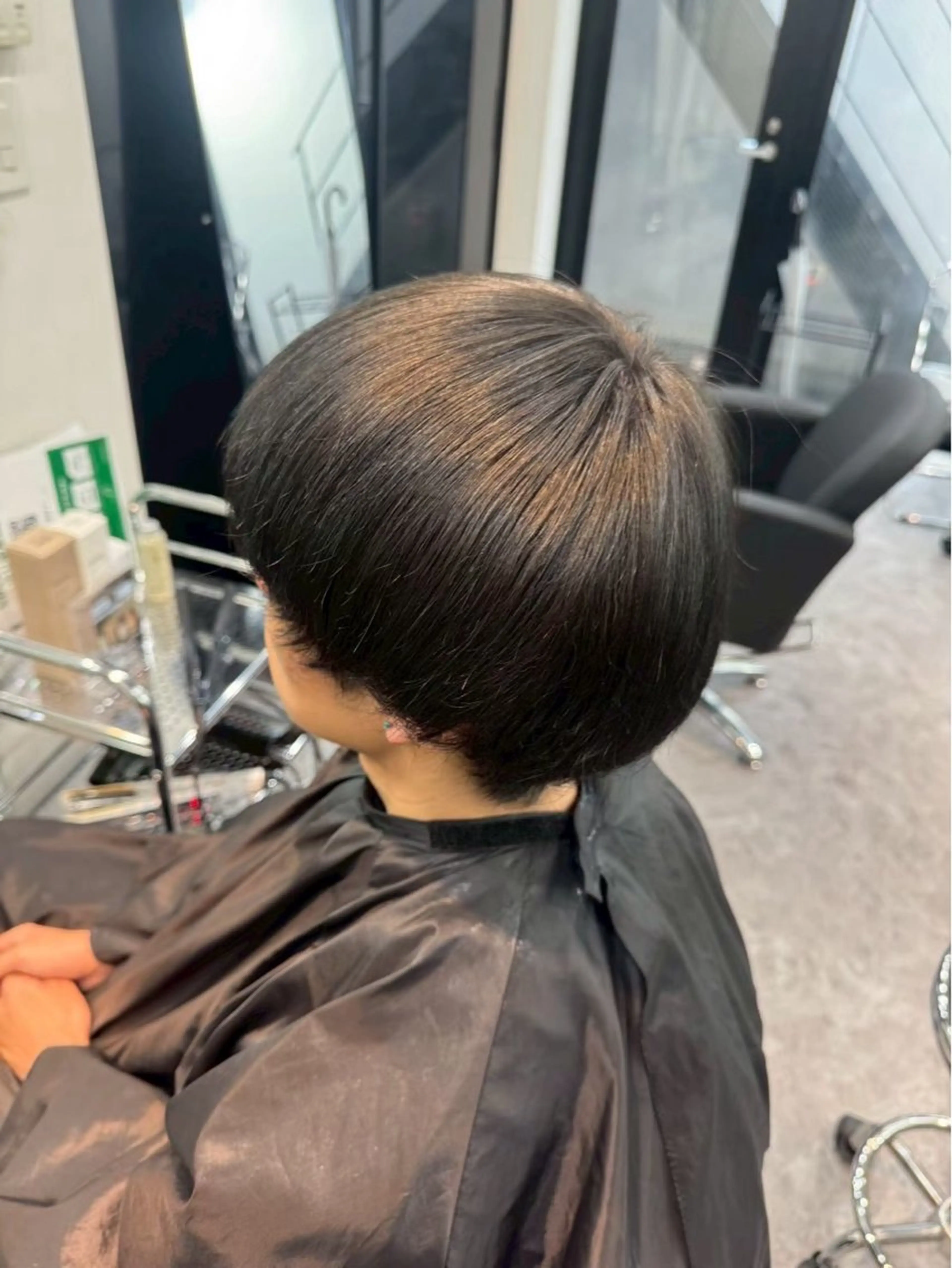 ショート メンズ 縮毛矯正 水上 隼斗のヘアスタイル