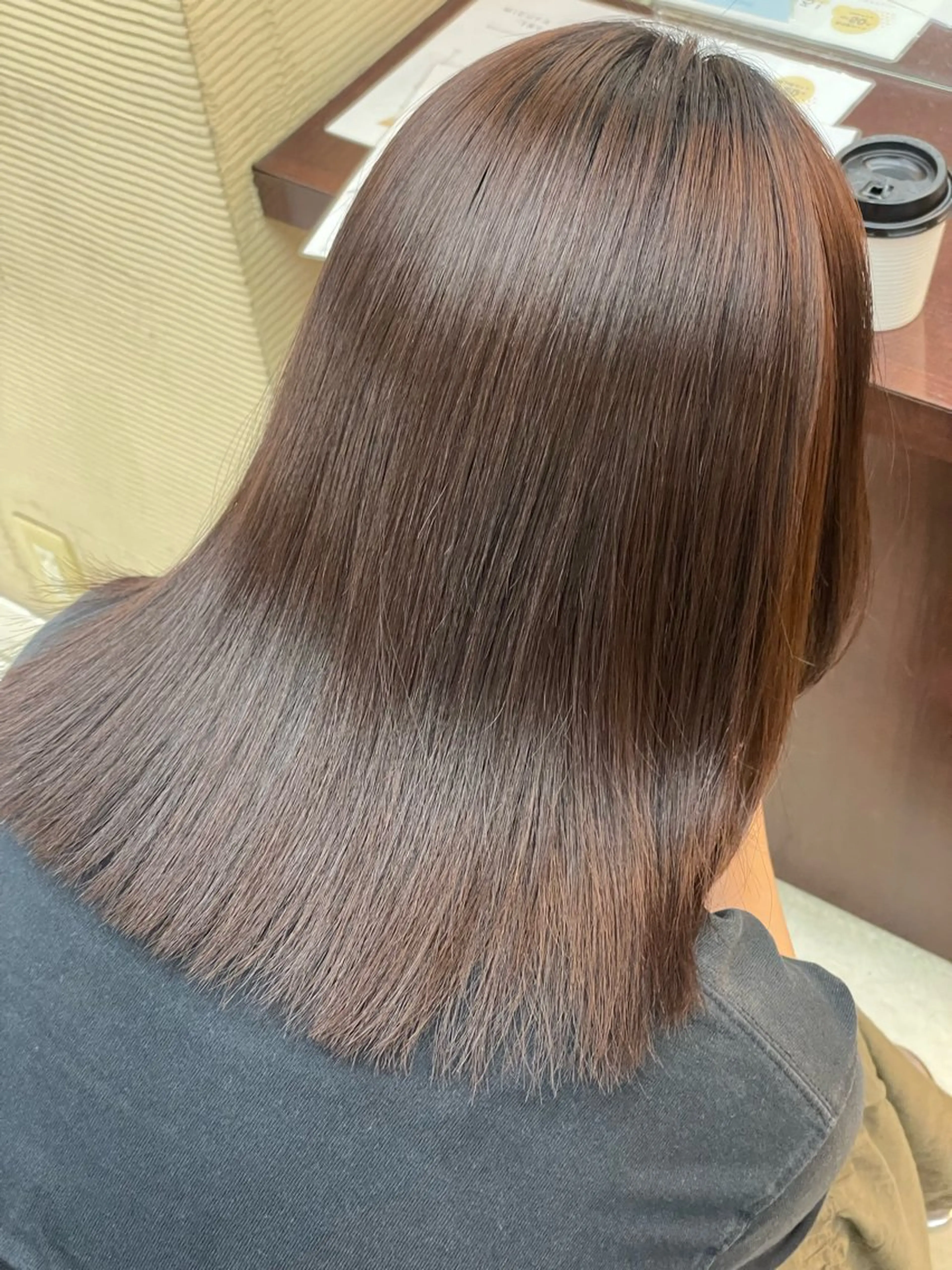 ミディアム 髪質改善 アリヤマ メイカのヘアスタイル