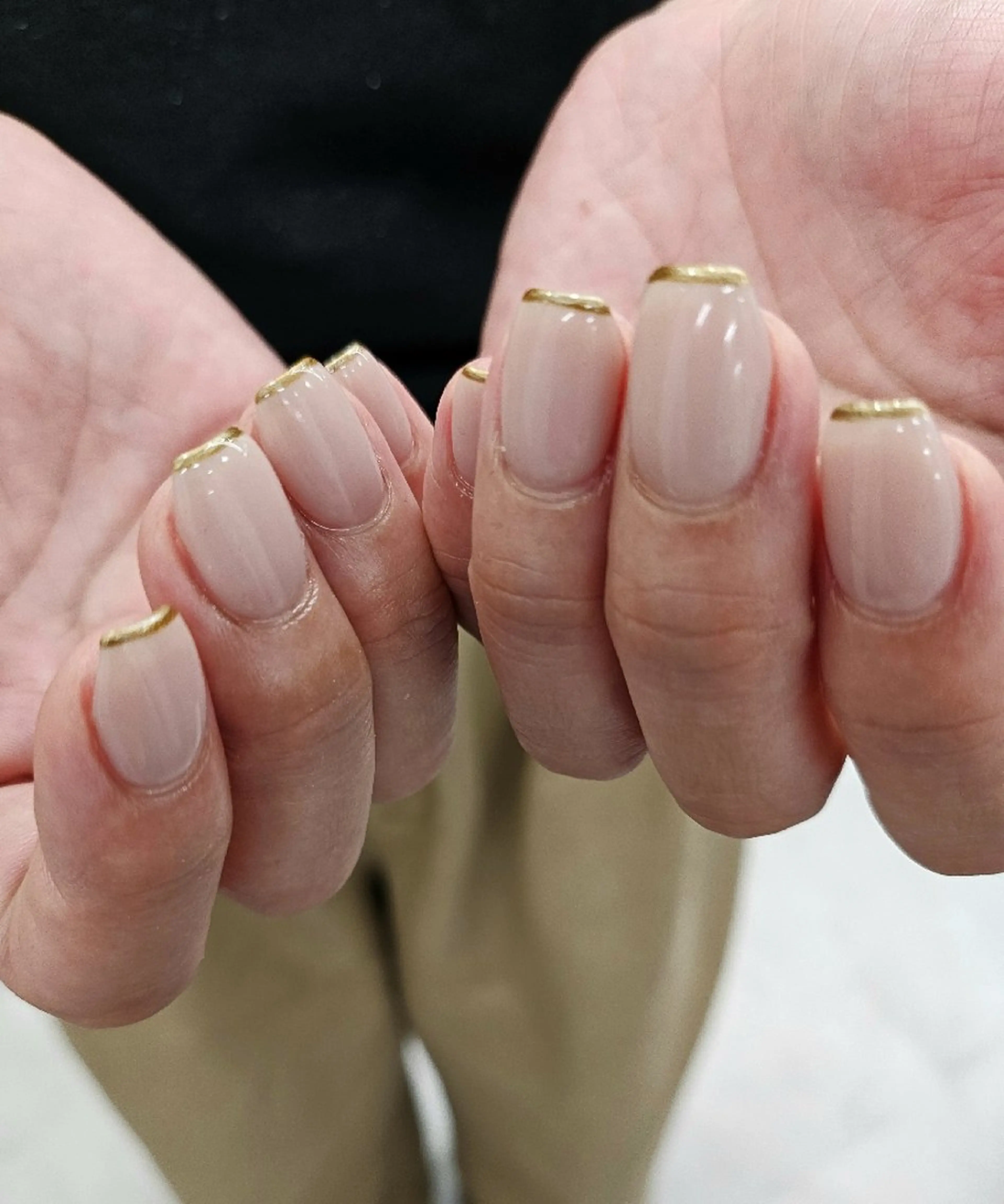 ネイル フレンチネイル ジェルネイル オフィスネイル パラジェル シンプルネイル ハンドネイル puku nail 🌼kazu🌼のネイルデザイン