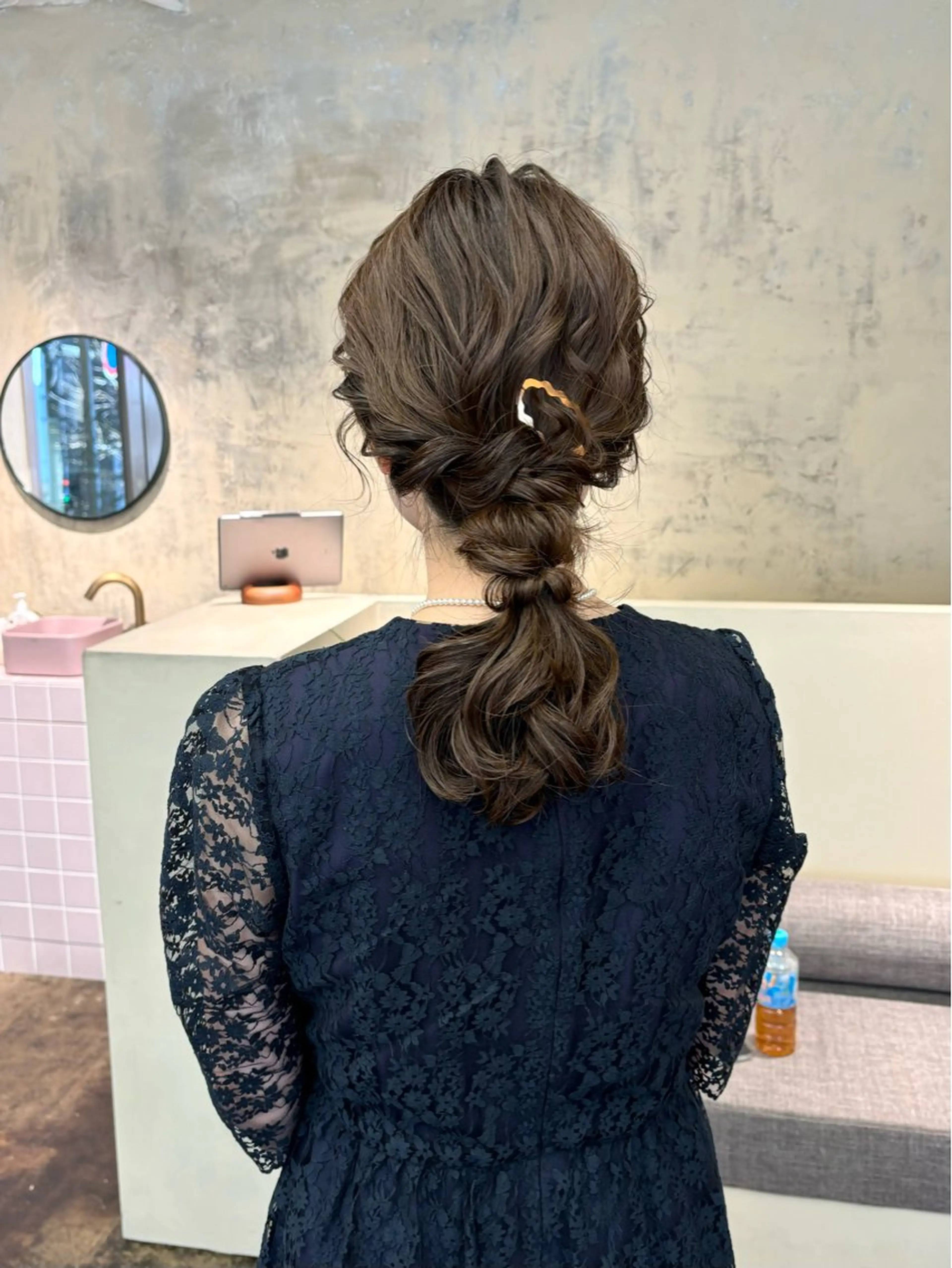 セミロング ヘアアレンジ ヘアセット 美空🐇 レイヤー / 透明感カラー🩰のヘアスタイル