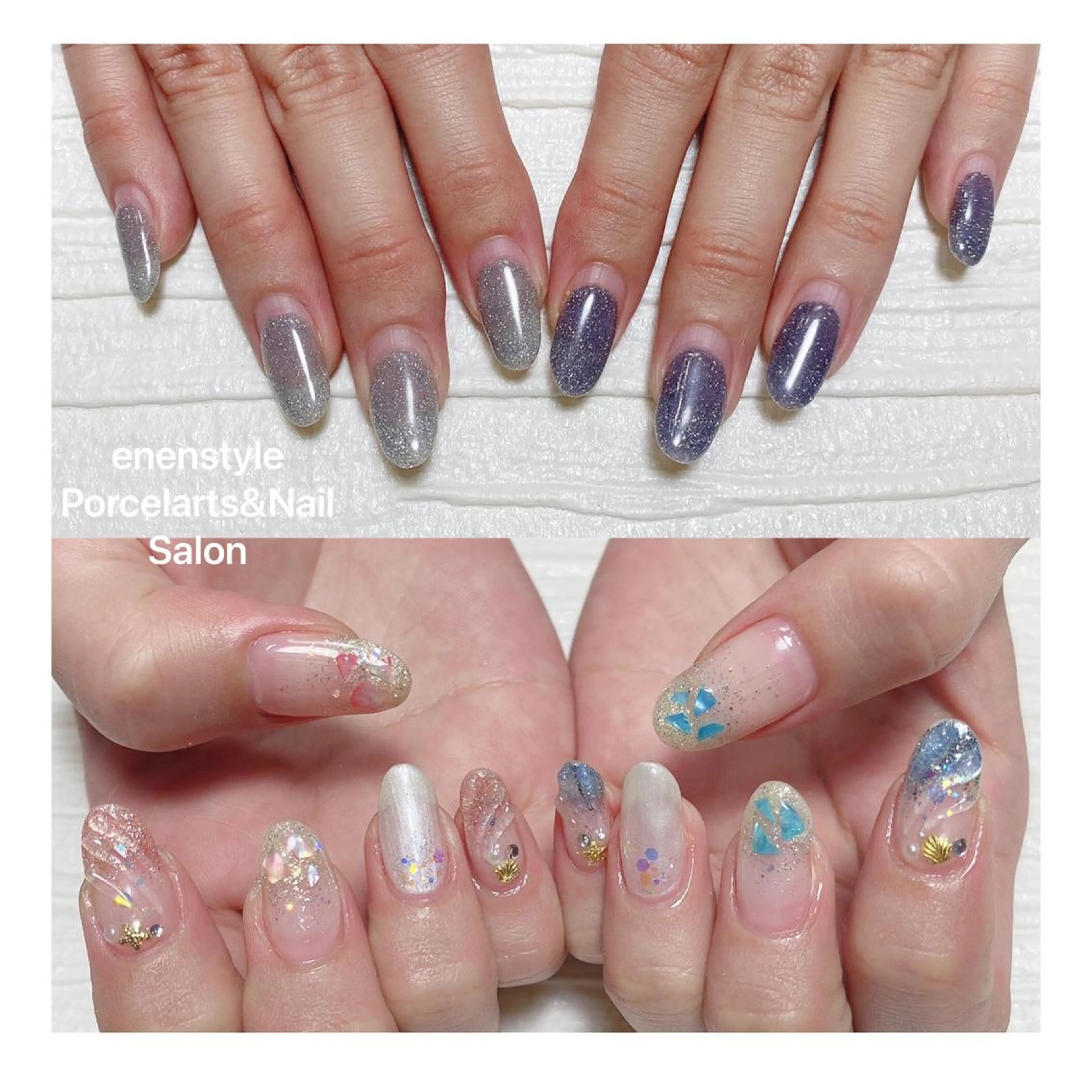 ミディアム ネイル ハンドネイル 👑enen style👑のネイルデザイン