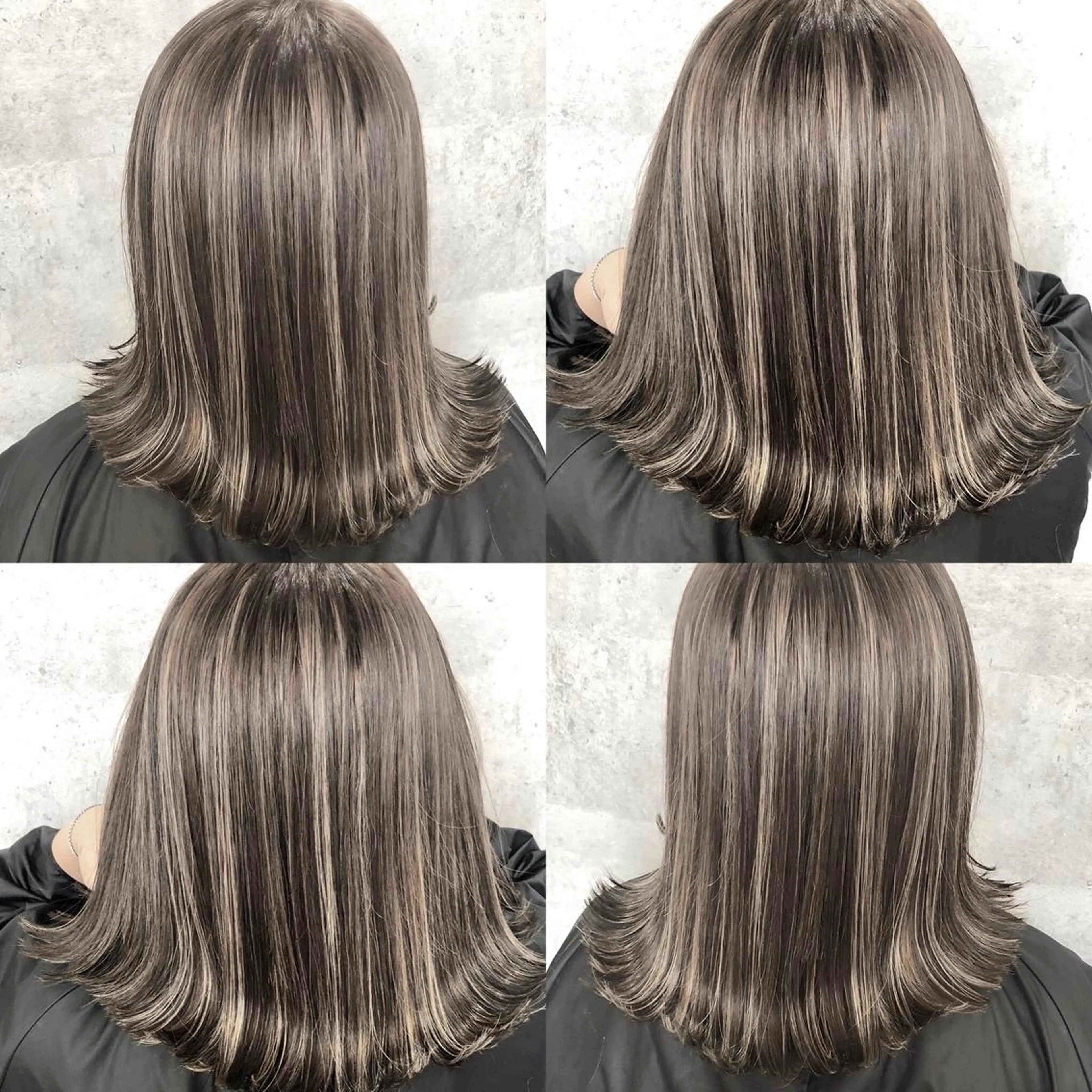 セミロング カラー ハイライトカラー ハイライト ✨ハイトーン✨ 濱田知孝のヘアスタイル