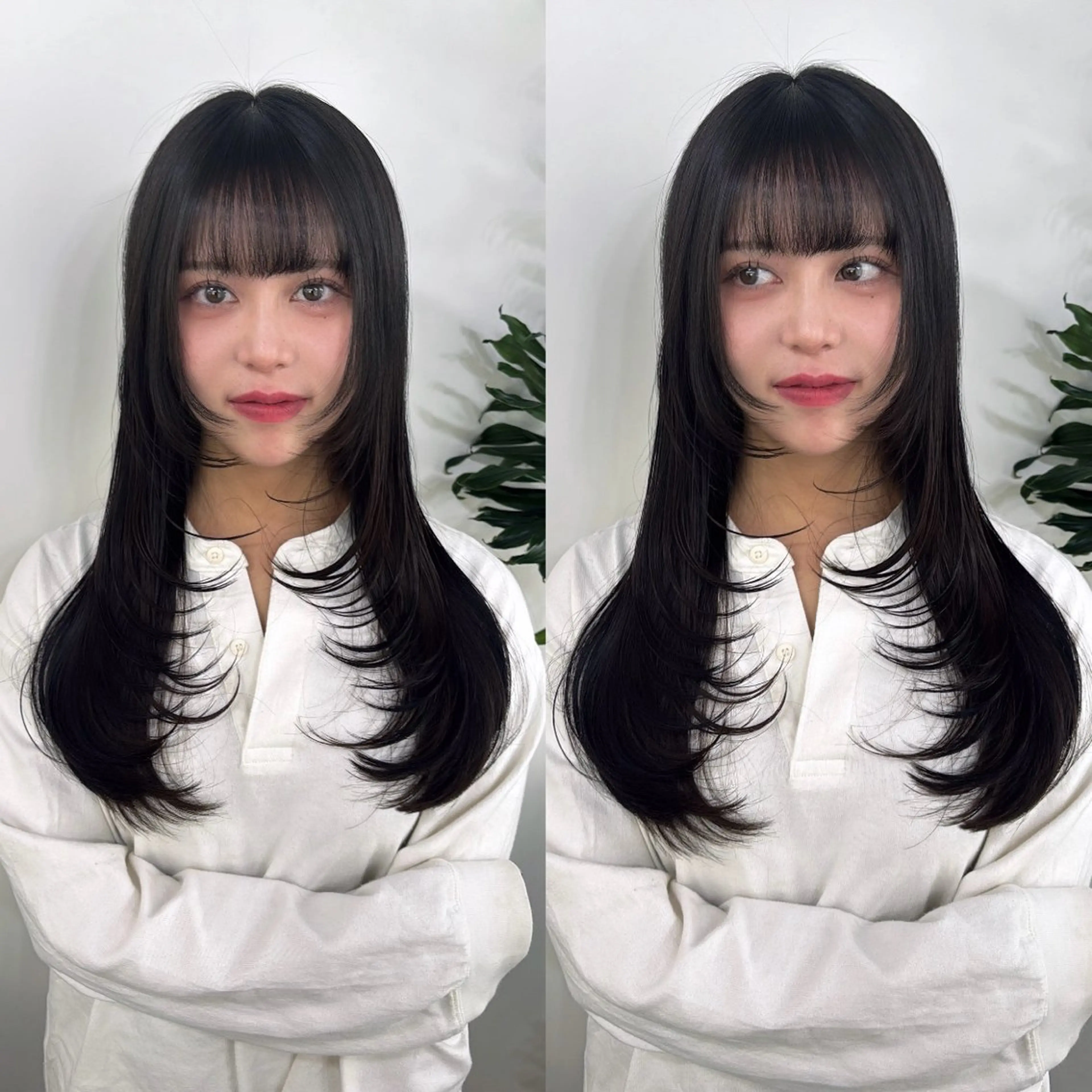 ロング 韓国風ヘア レイヤーカット HIROKO / 透明感暖色カラー🎀のヘアスタイル