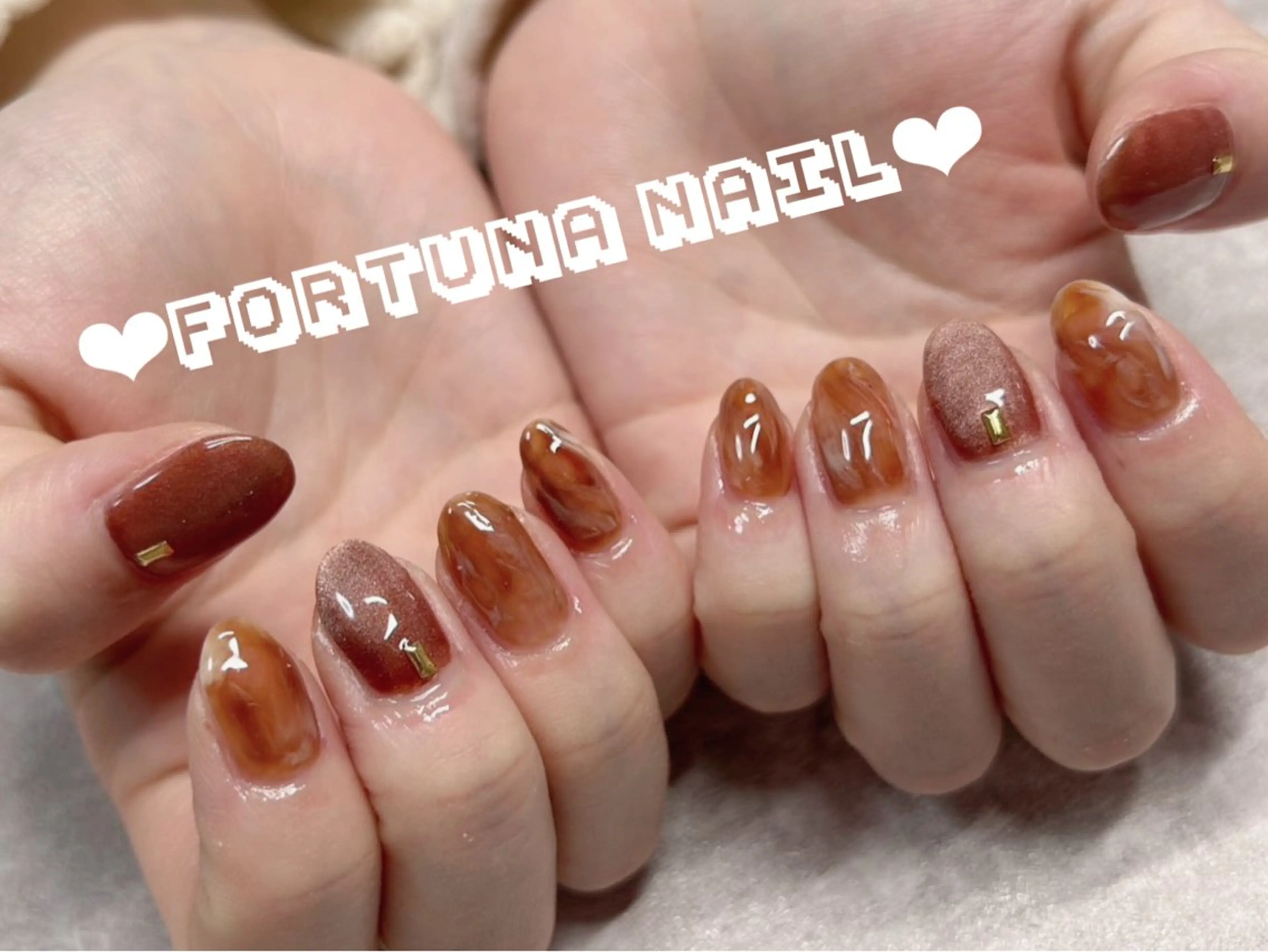 ネイル ハンドネイル Nail •Head スパFortunaのネイルデザイン