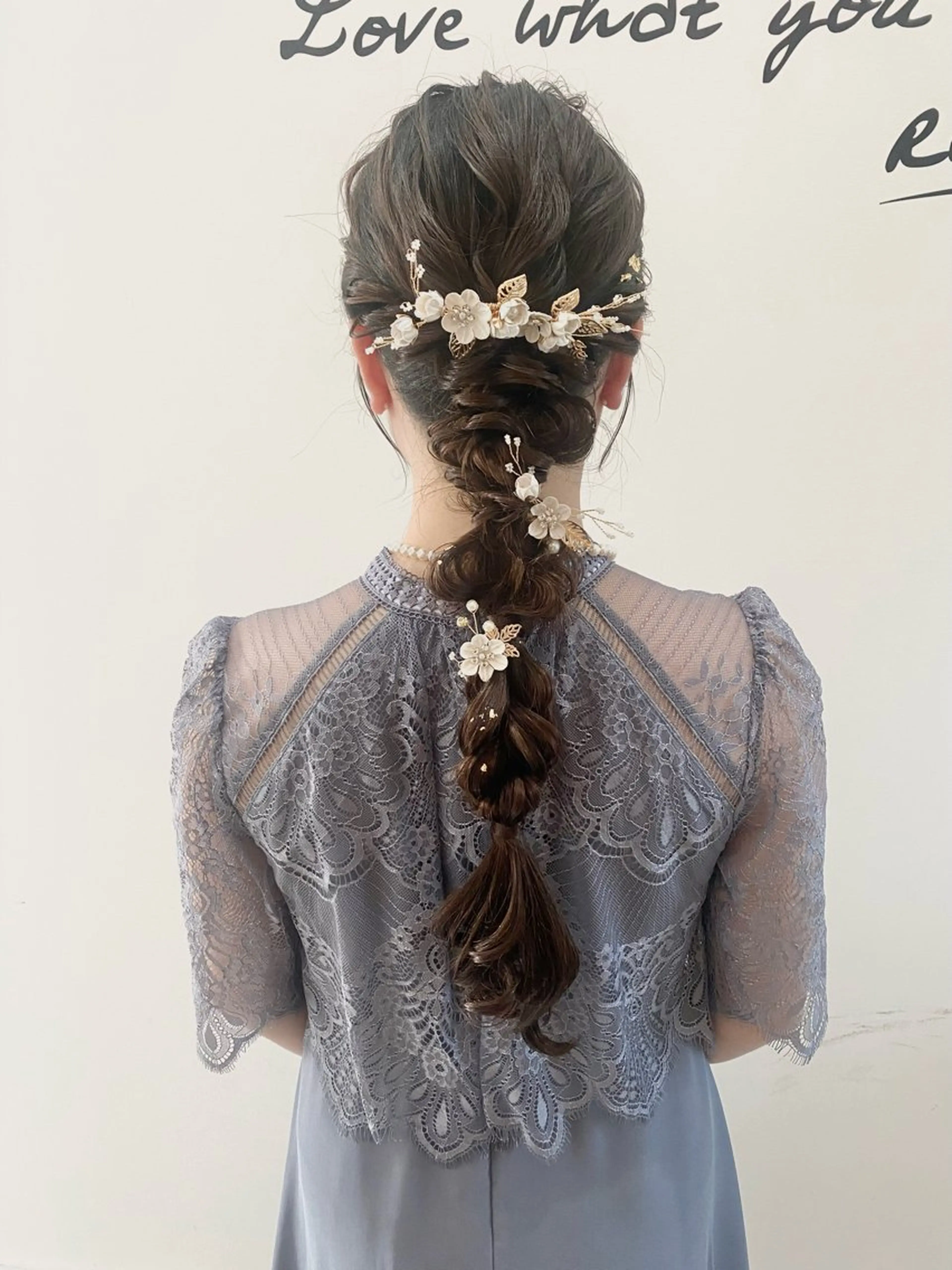 ロング ヘアアレンジ ヘアセット 黒阪 なみのヘアスタイル