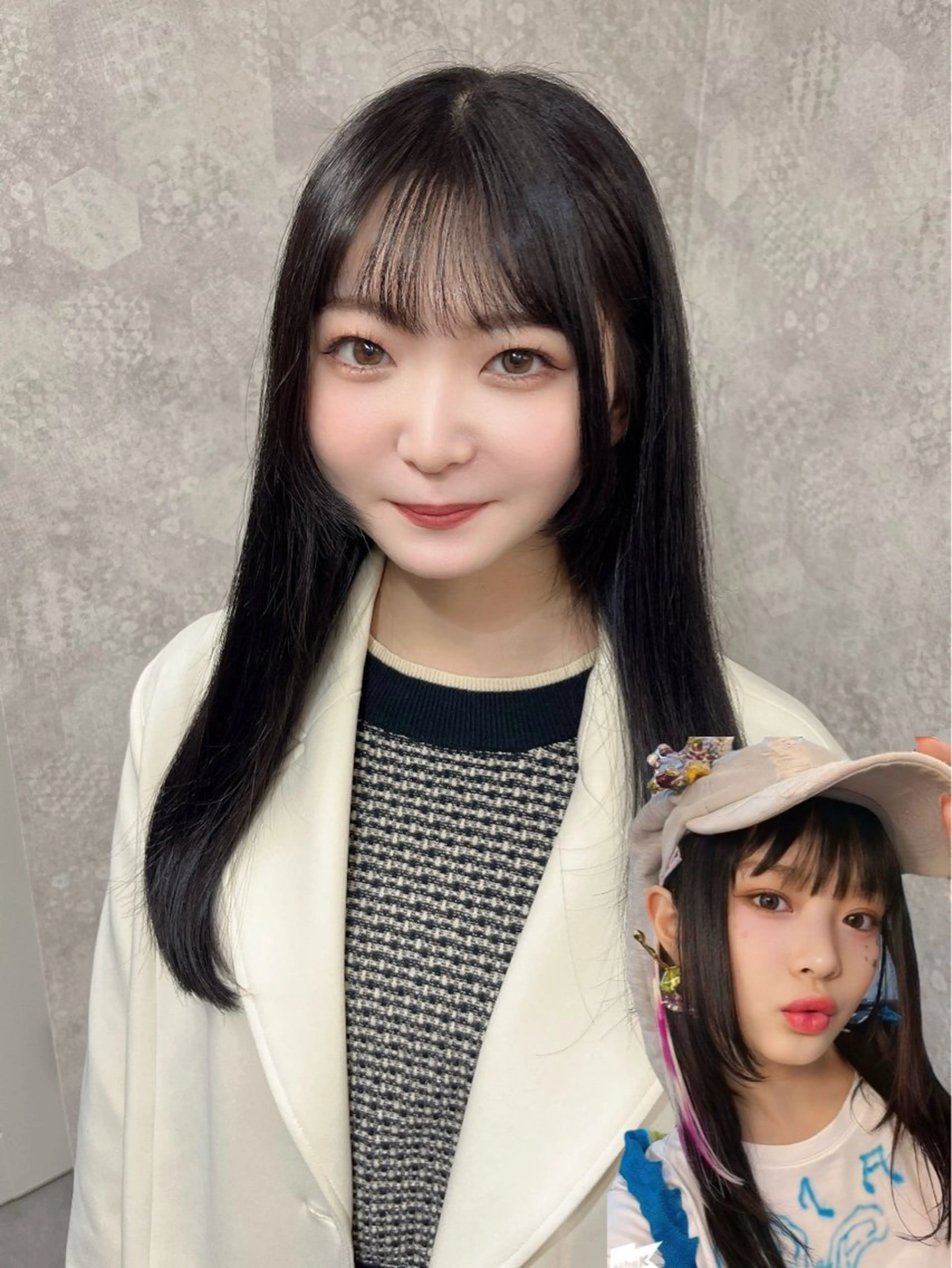 ロング カラー ヘアアレンジ ヘアカラー トリートメント 韓国レイヤーカット/ 儚げカラーチナツのヘアスタイル