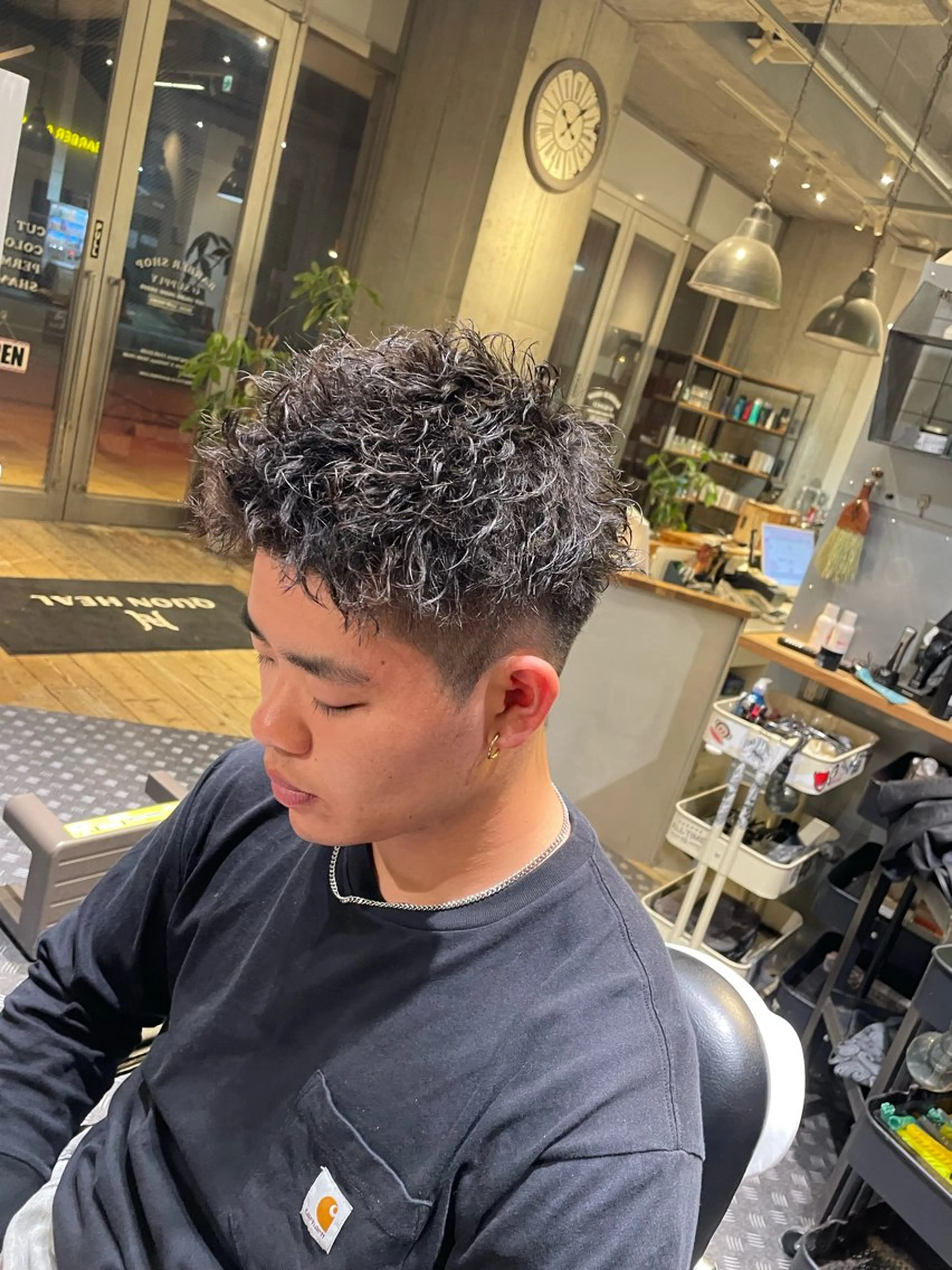ショート パーマ メンズ 森長 マコトのヘアスタイル