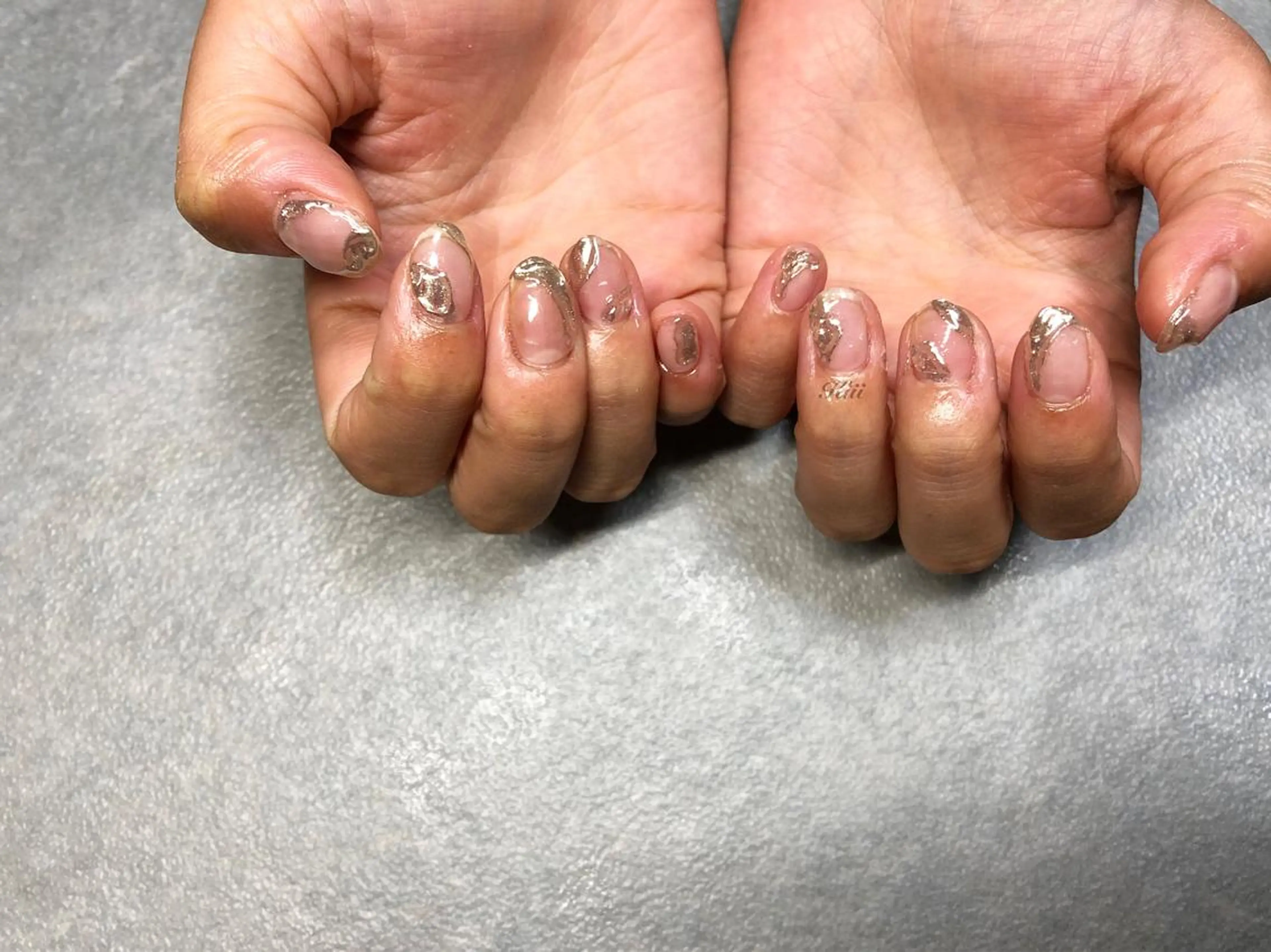 ネイル シンプルネイル ハンドネイル フットネイル kiii.__ ✴︎*のネイルデザイン