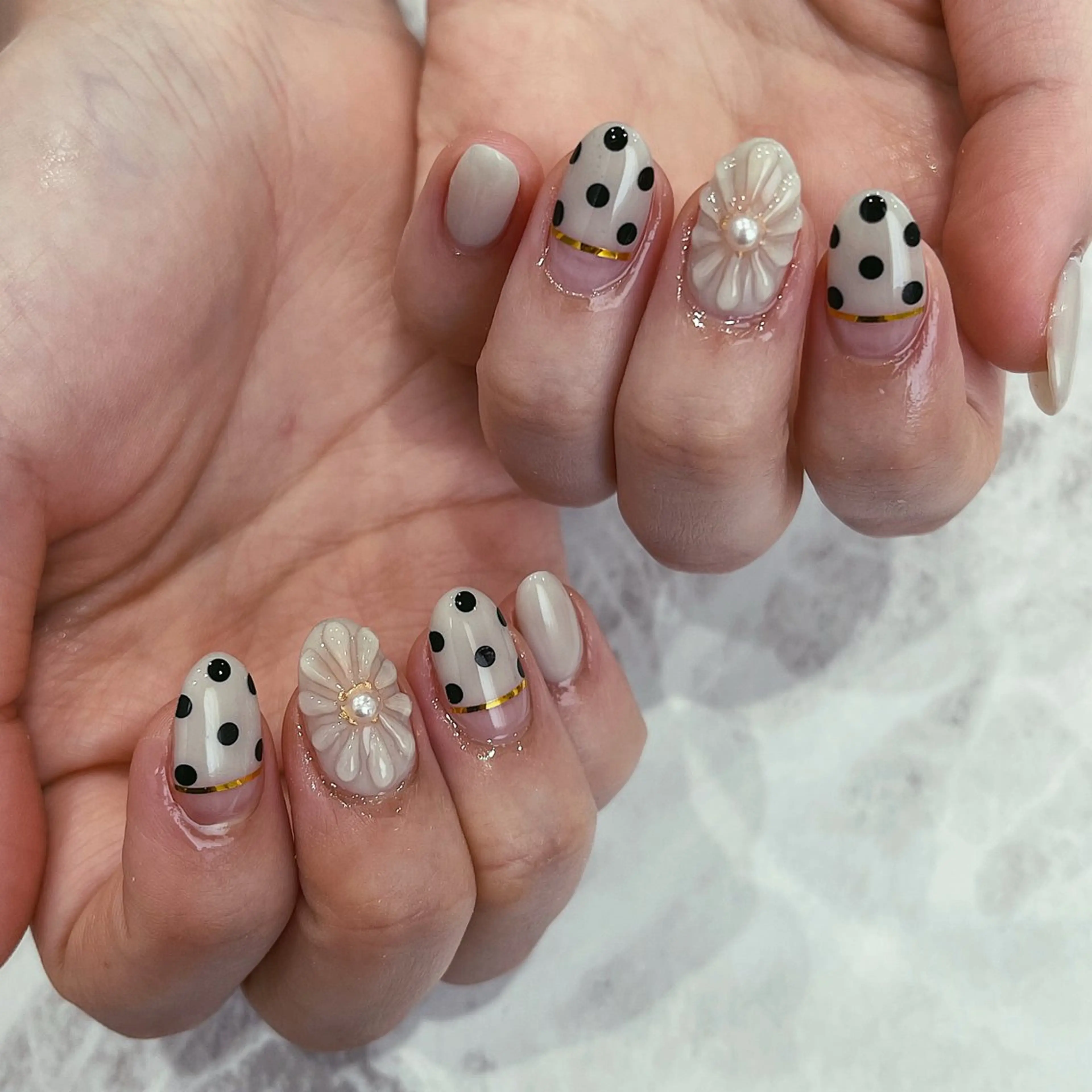 ネイル ハンドネイル r'e blanc wakaのネイルデザイン