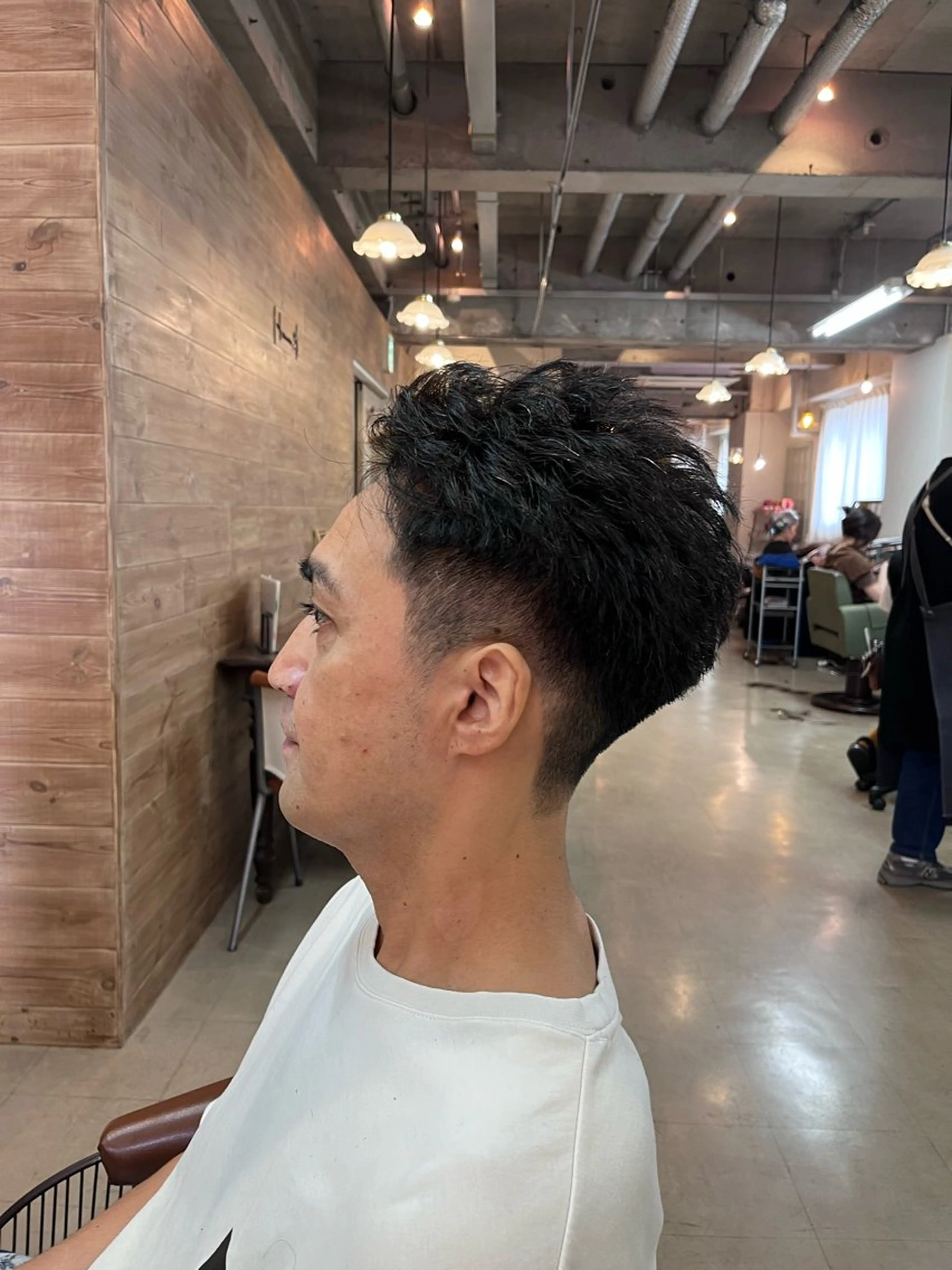 メンズ オールバック トイ ハルトのヘアスタイル