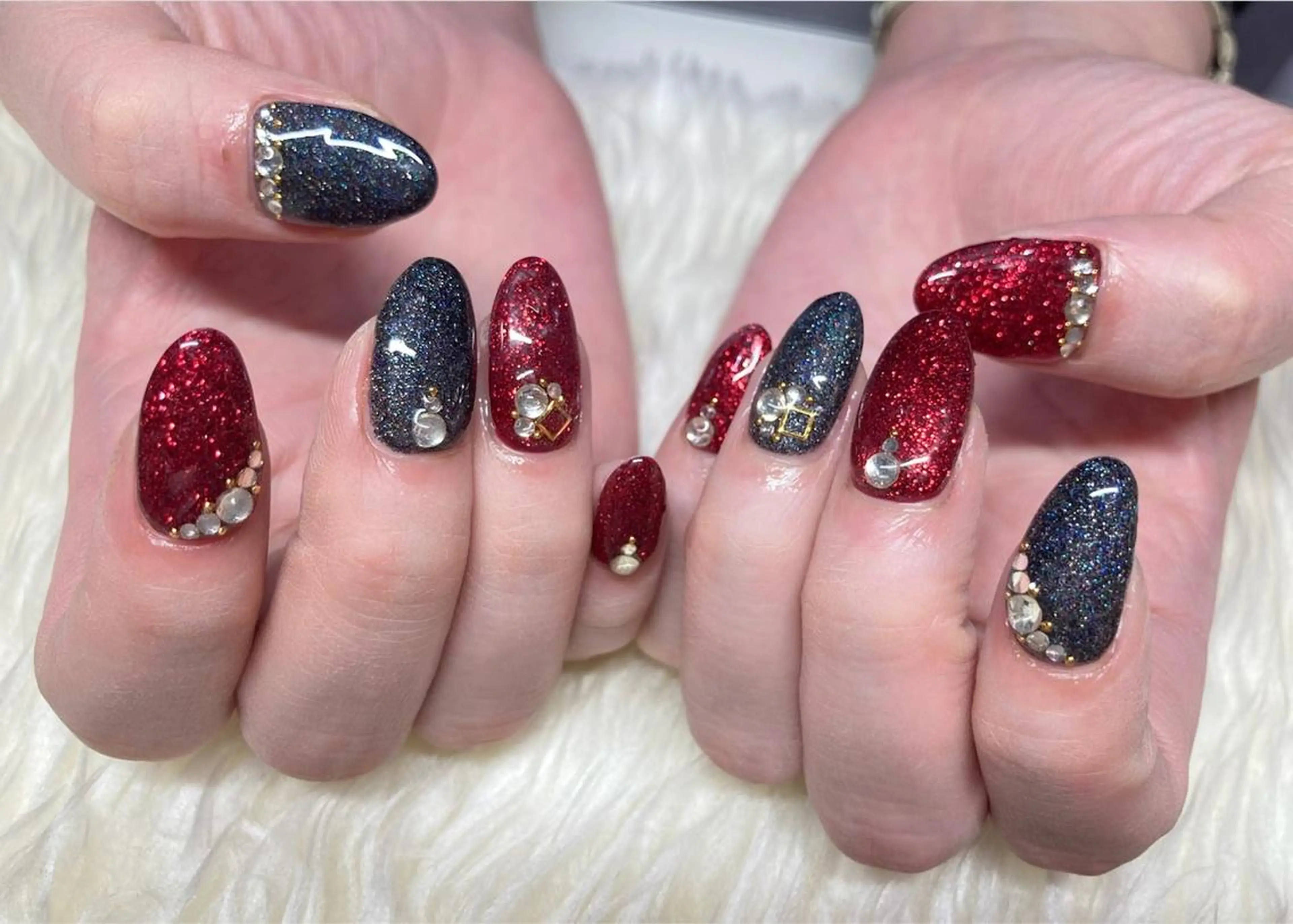 ネイル ジェルネイル ニュアンスネイル パラジェル 冬ネイル Nail&eye Belire 新宿のネイルデザイン