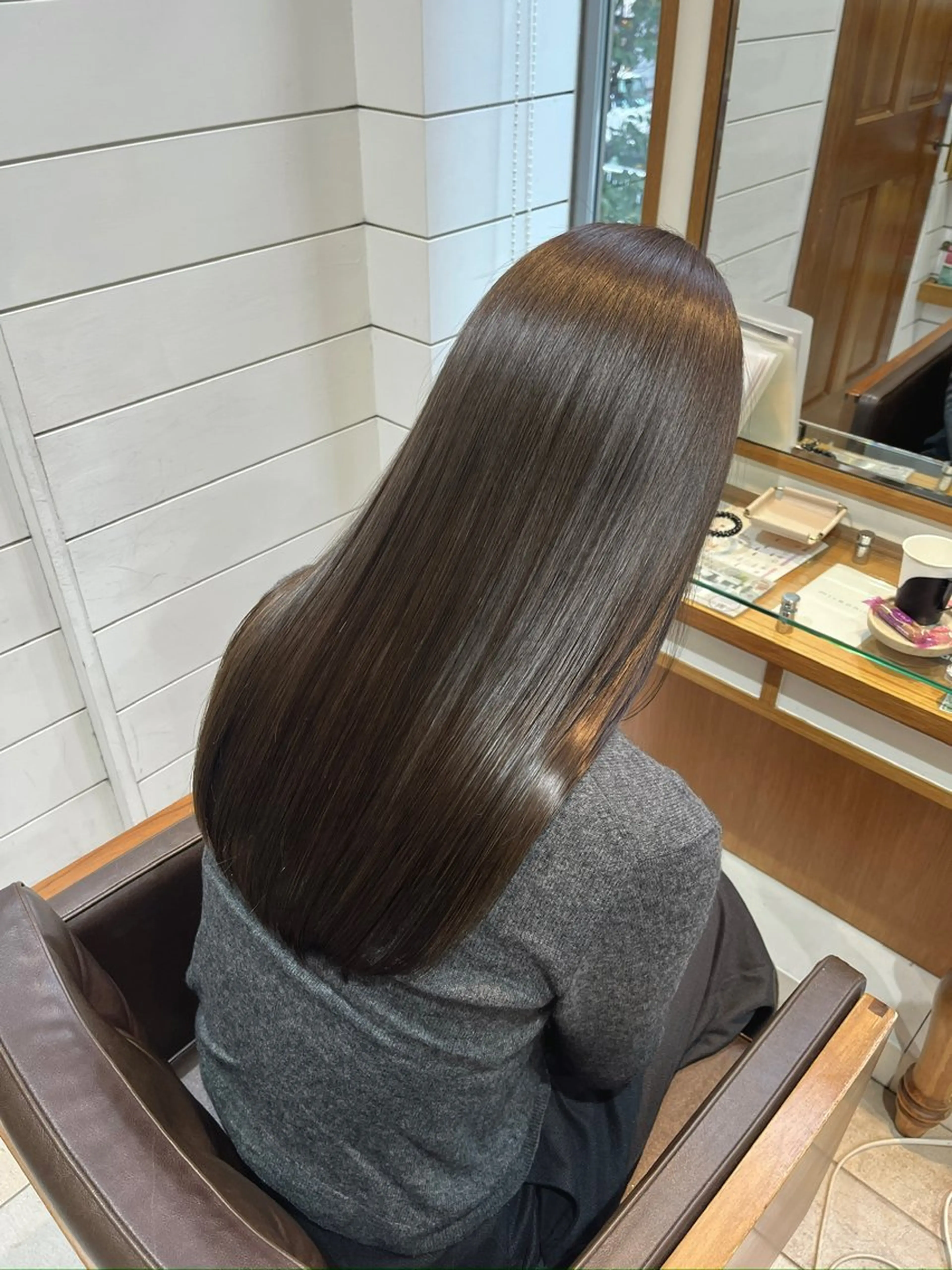 【1番人気！✨️】透明感カラー🧸🩶＋メンテナンスカット✂️シルクトリートメント付き！の写真