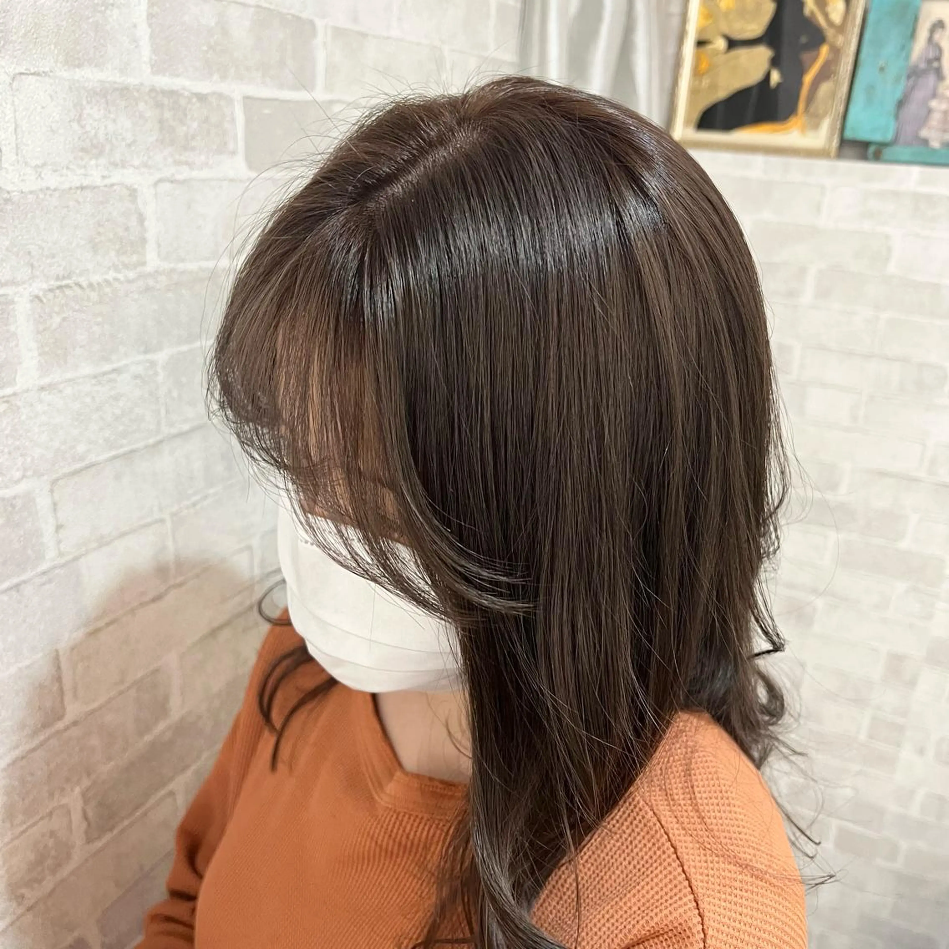 セミロング ヘアカラー トリートメント ヘッドスパ 🌈 YUUNA🌈のヘアスタイル