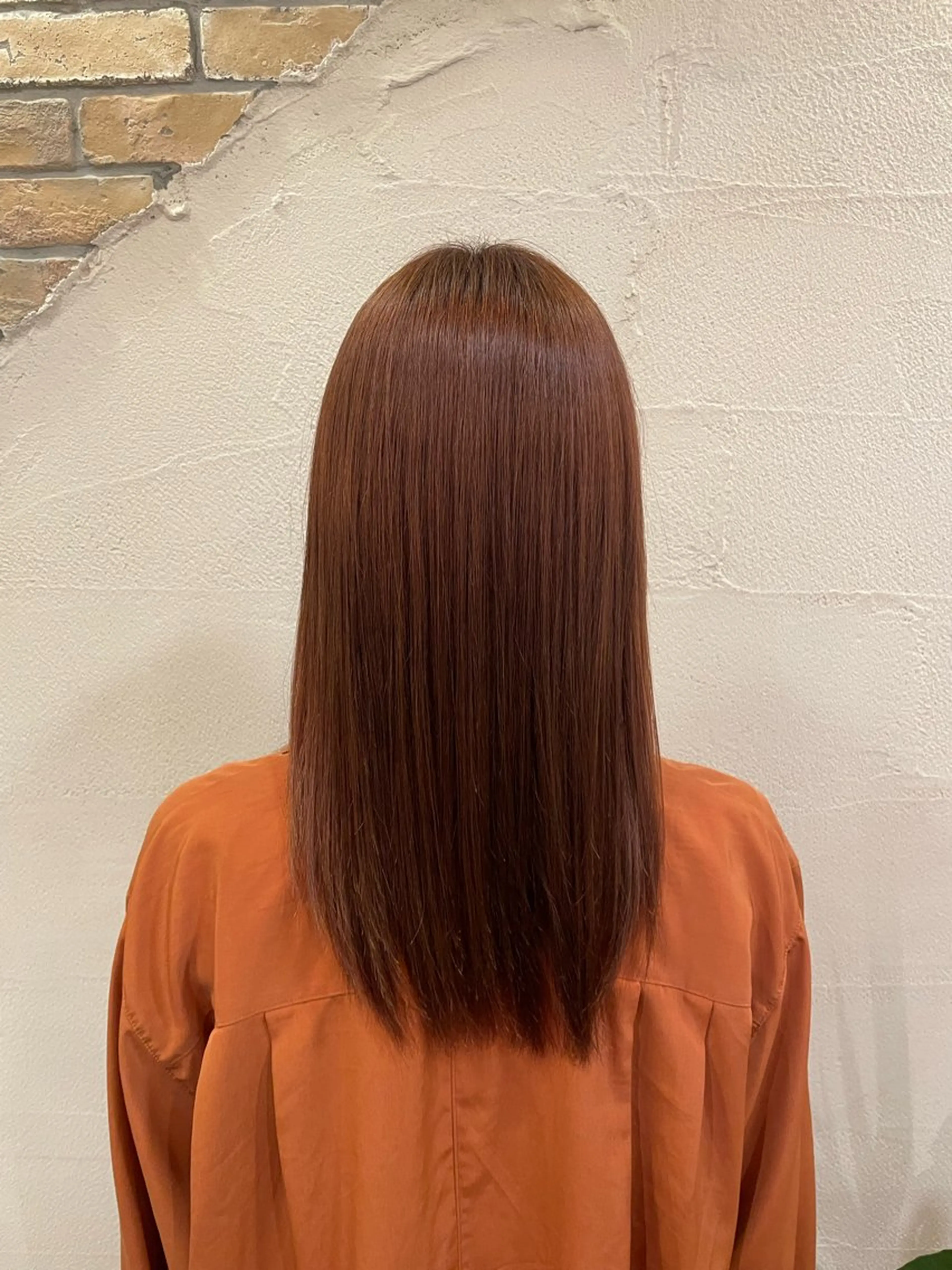 セミロング カラー パーマ 韓国風🇰🇷レイヤ ーKEI🇰🇷のヘアスタイル