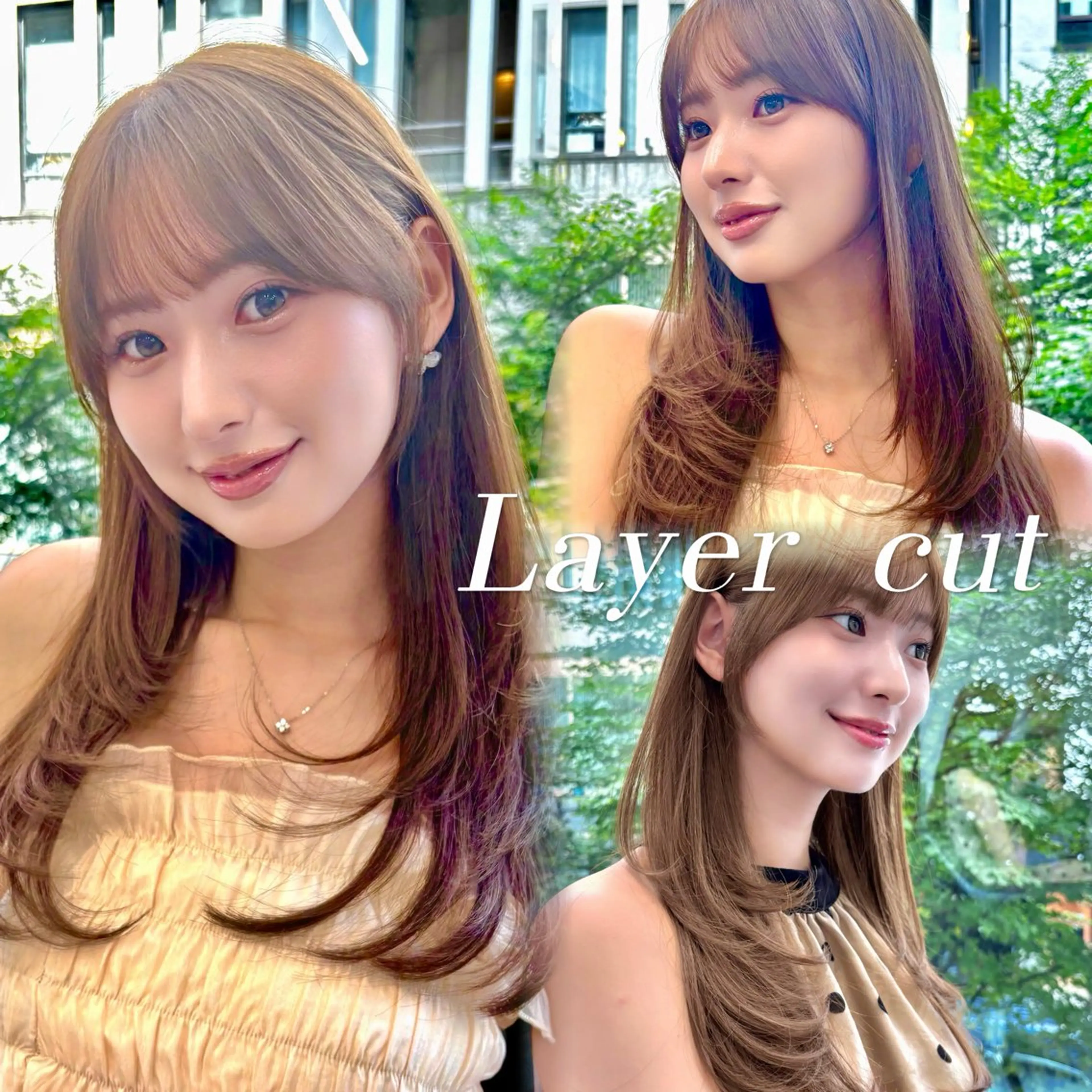 セミロング カラー ワンカールレイヤー 顔周り☺︎shunのヘアスタイル