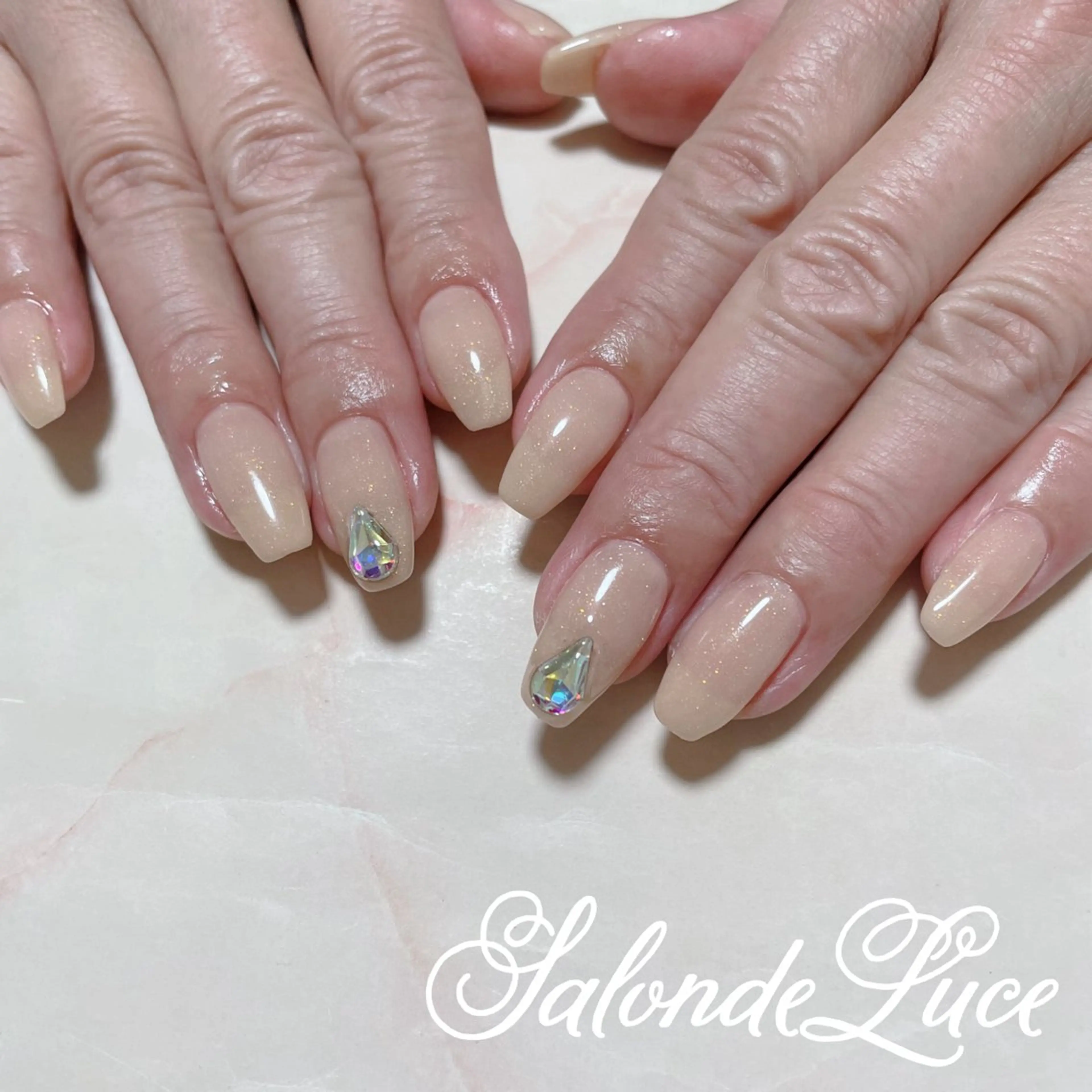 ネイル オフィスネイル ワンカラーネイル Salon de Luceのネイルデザイン