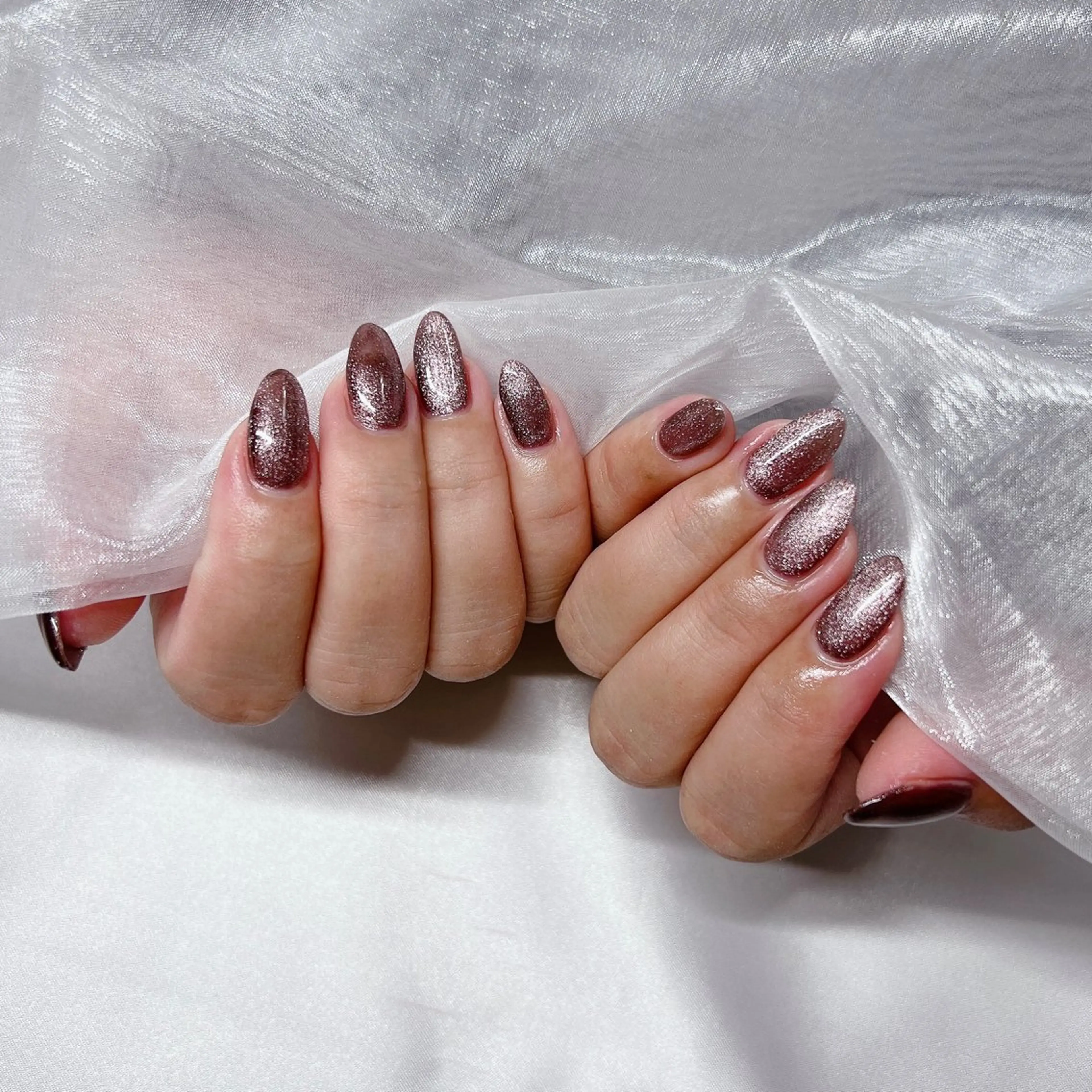 ネイル ジェルネイル 韓国ネイル マグネットネイル 持ち込み ニュアンスネイル ハンドネイル nail salon Rewardのネイルデザイン