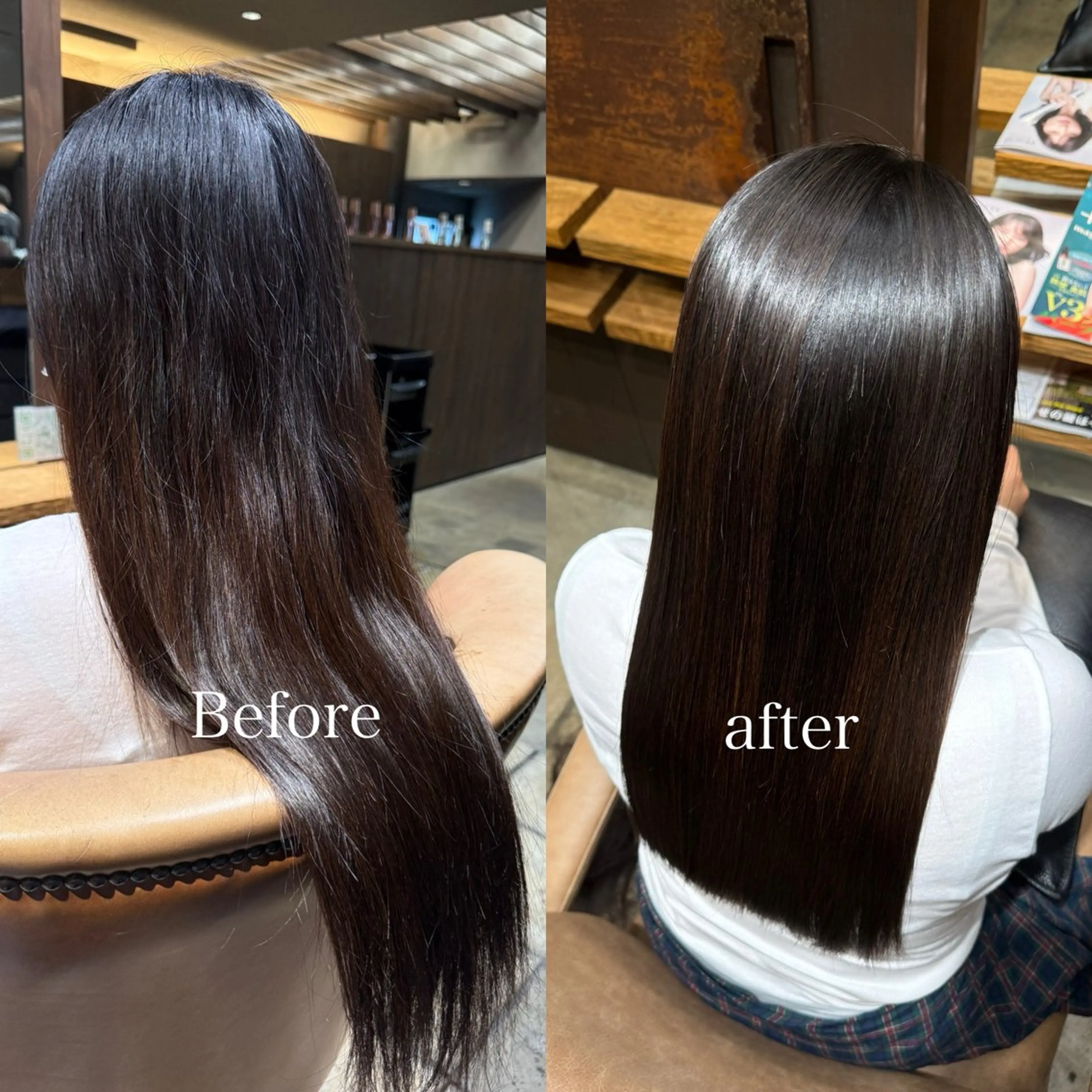 ロング カット 縮毛矯正 トリートメント 似合わせ松本 容政のヘアスタイル